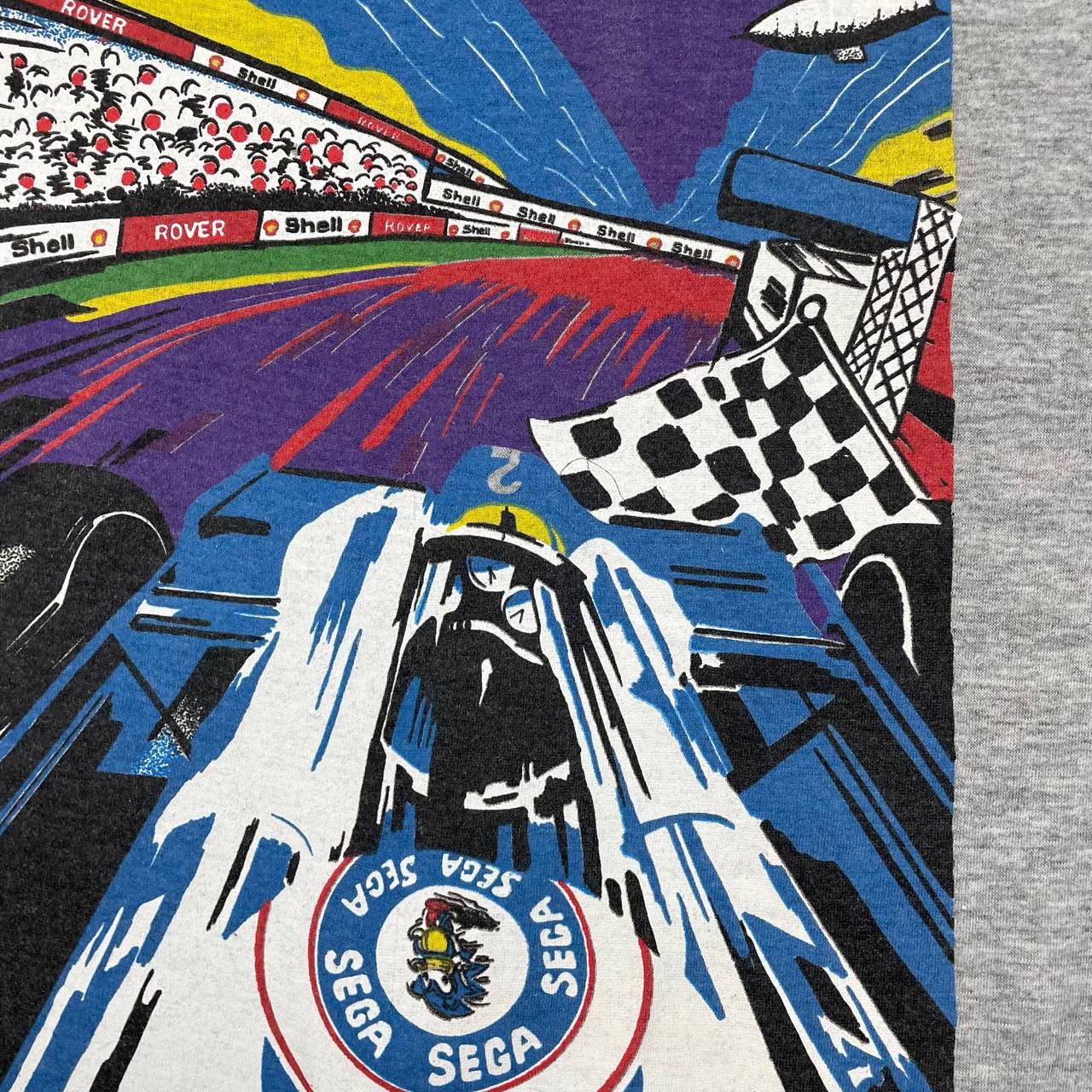 Vintage Vintage 1993 Grand Prix Sega Racing T Shirt Gray Size XL Size US XL / EU 56 / 4 - 3 Thumbnail