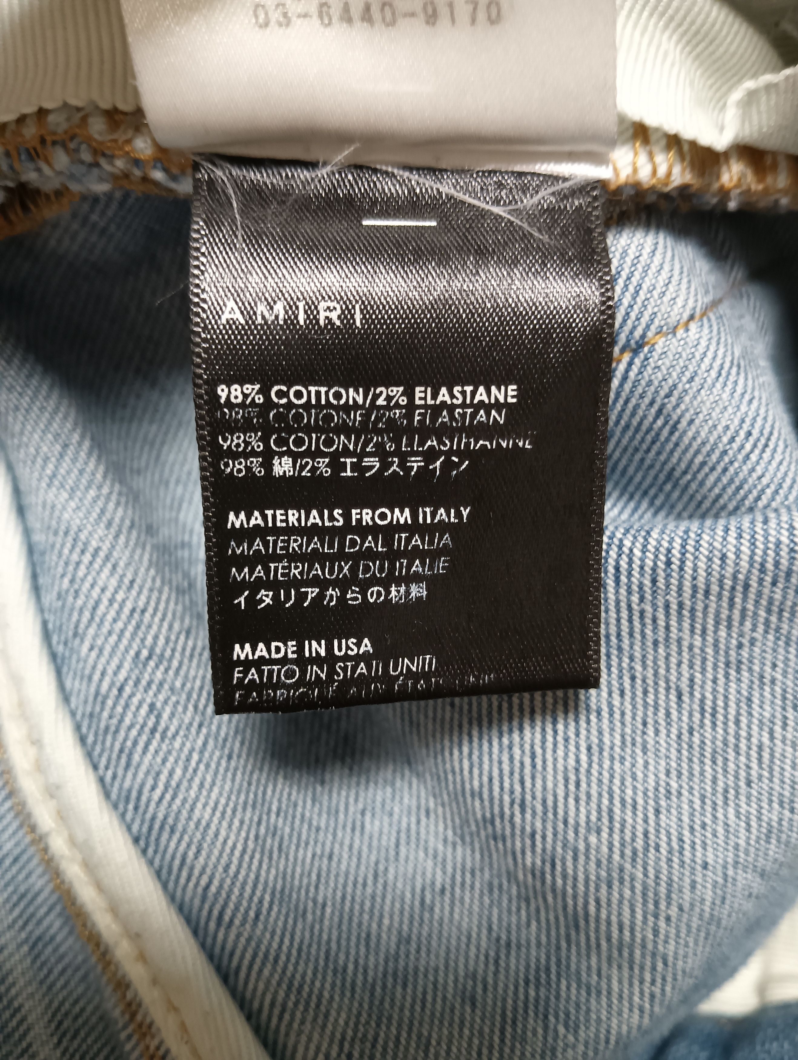 Amiri Military Patch Jeans Size US 33 - 7 Thumbnail