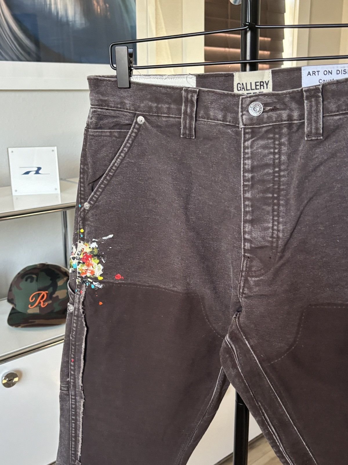 Gallery Dept. GALLERY DEPT | BROWN MOCHA PAINTER FLARE CARPENTERS Size US 29 - 6 Thumbnail
