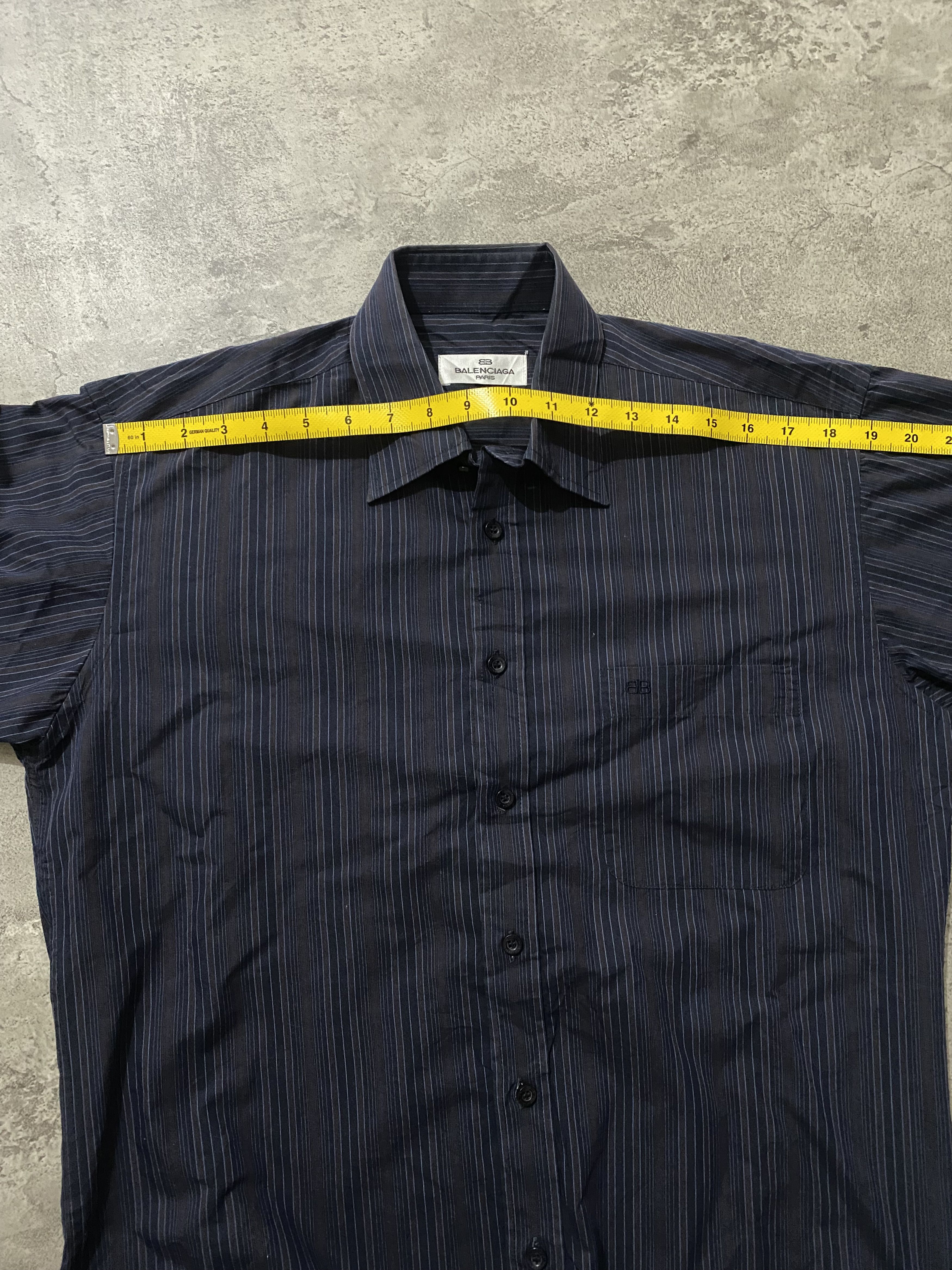 Balenciaga VINTAGE BALENCIAGA BB STRIPED SHIRT Size US L / EU 52-54 / 3 - 9 Thumbnail