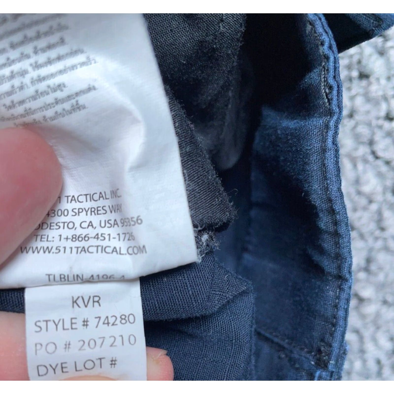 Vintage 5.11 Tactical Cargo Pants Men's Medium Dark Blue TDU Ripstop Cotton Skater Size US 30 / EU 46 - 5 Thumbnail