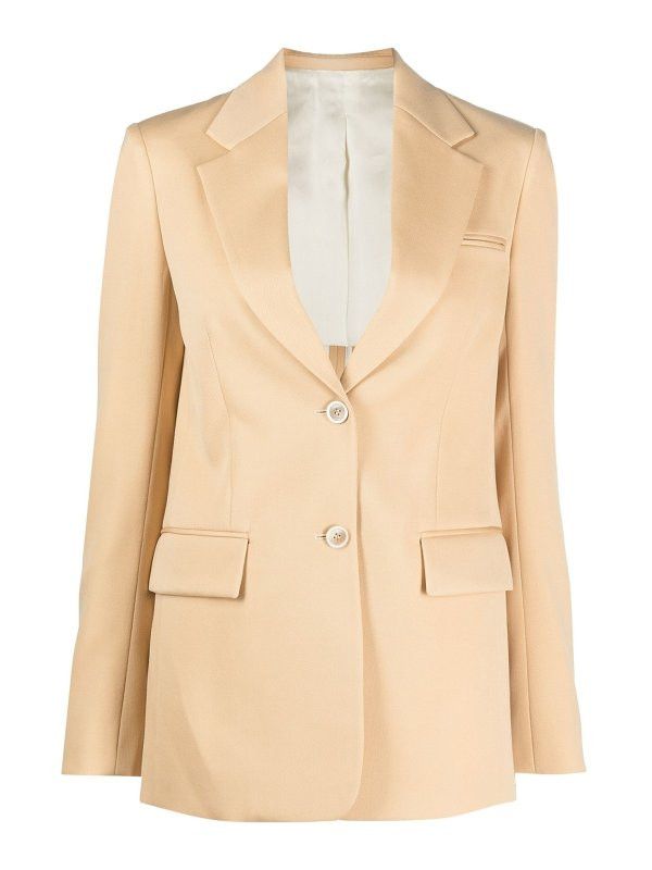 Lanvin o1y0326 Blazer in Beige Size M / US 6-8 / IT 42-44 - 1 Thumbnail