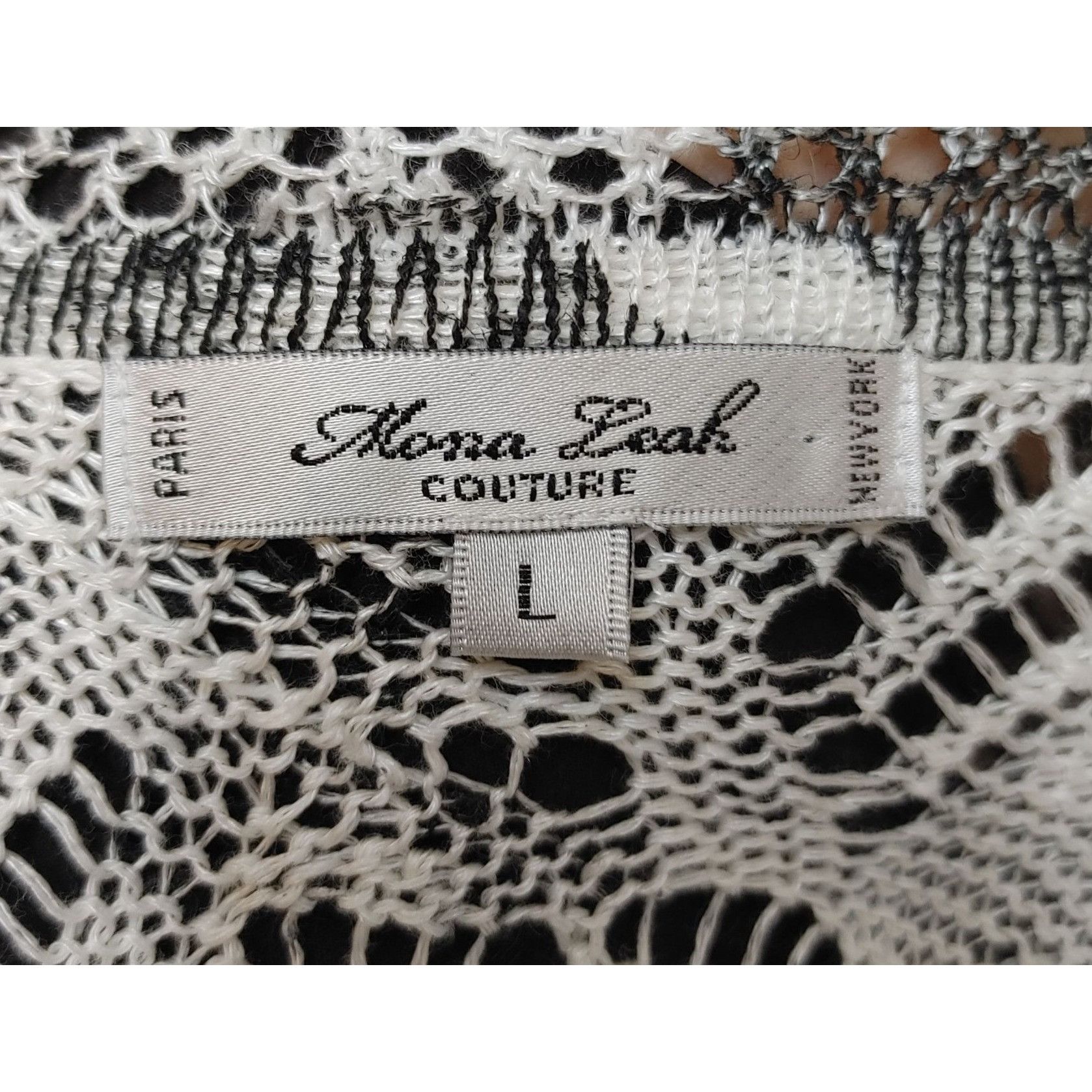 Other Mona Leah Couture Black and White Sweater Dress Size L Size L / US 10 / IT 46 - 3 Thumbnail