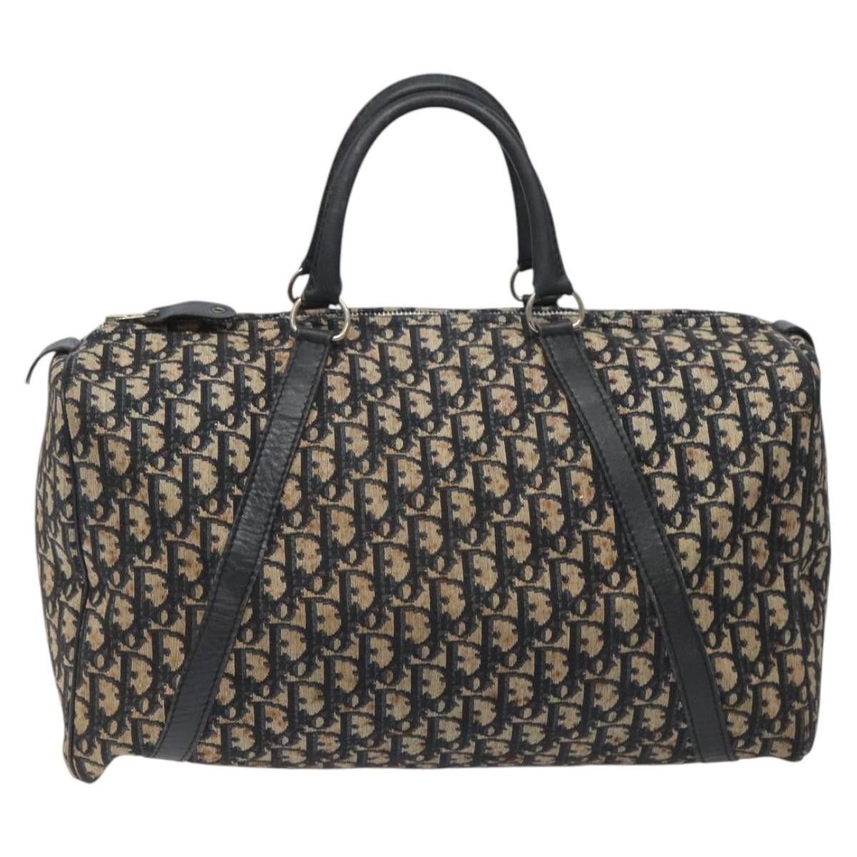 Dior Trotter Navy Canvas Travel Bag (Pre-Owned) Size ONE SIZE - 1 Thumbnail