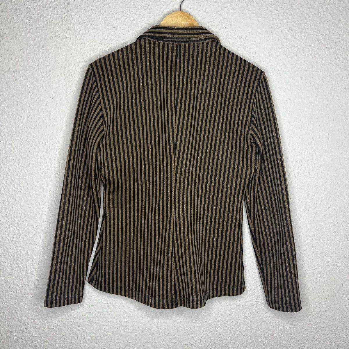 Fendi Fendi Monogram Zucca Striped Shirt Button Up Brown Black Size M / US 6-8 / IT 42-44 - 10 Thumbnail