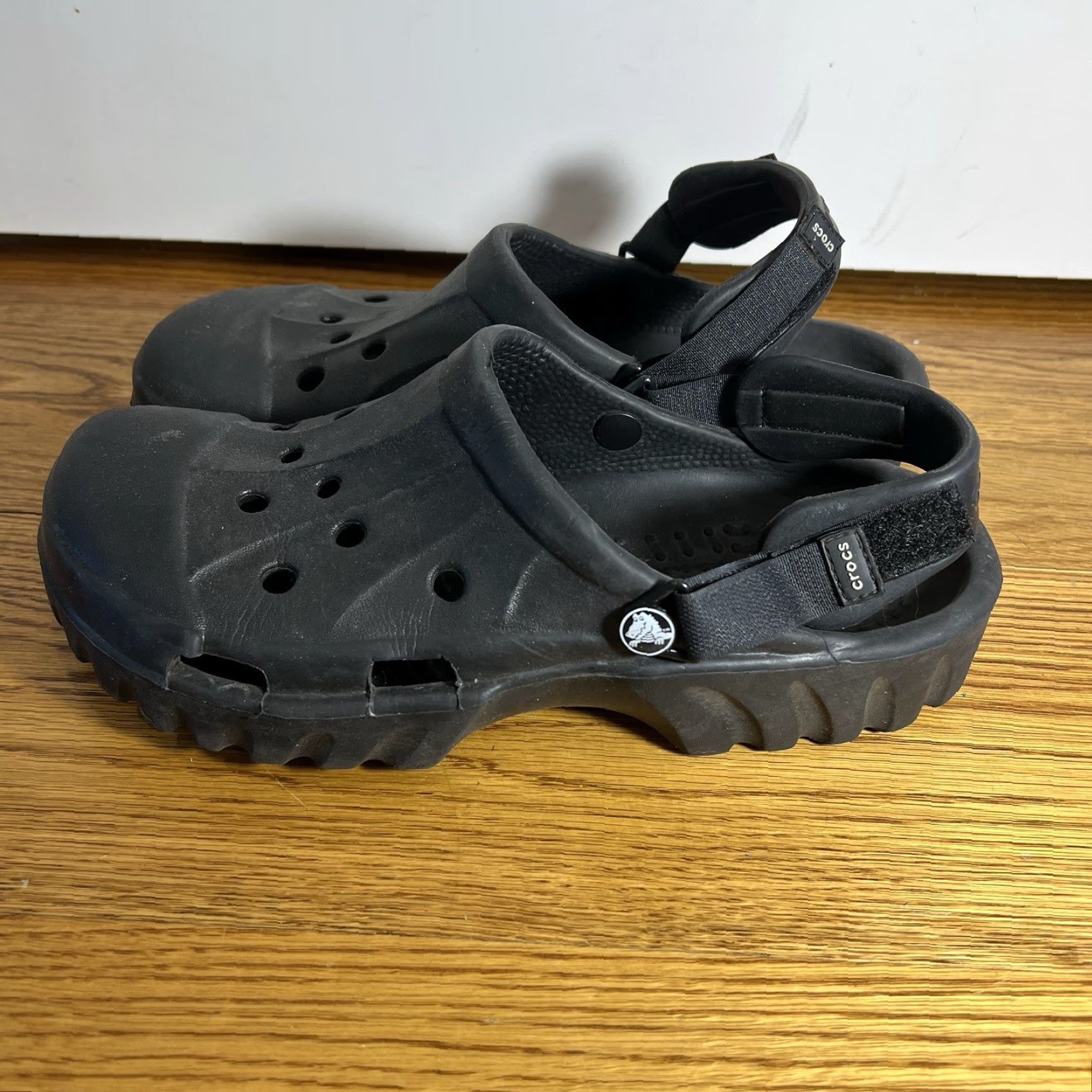 Crocs VINTAGE Crocs Offroad Sports Clogs Men’s Rubber Slip-On Casual Size 12 Black Size US 12 / EU 45 - 2 Thumbnail