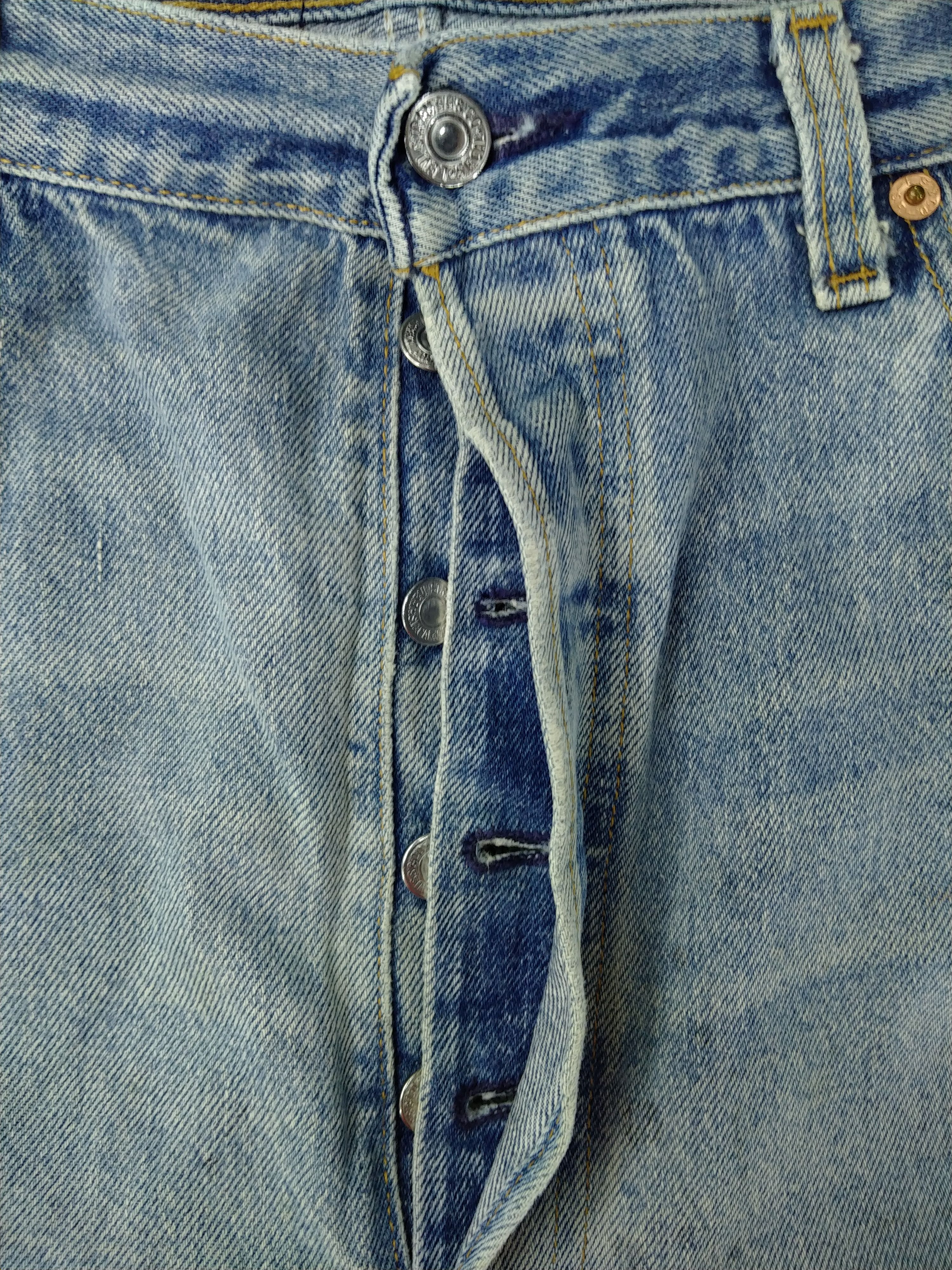Levi's Vintage Levi's 501xx Distressed Denim 37x29.5 -JN581 Size US 37 - 6 Thumbnail