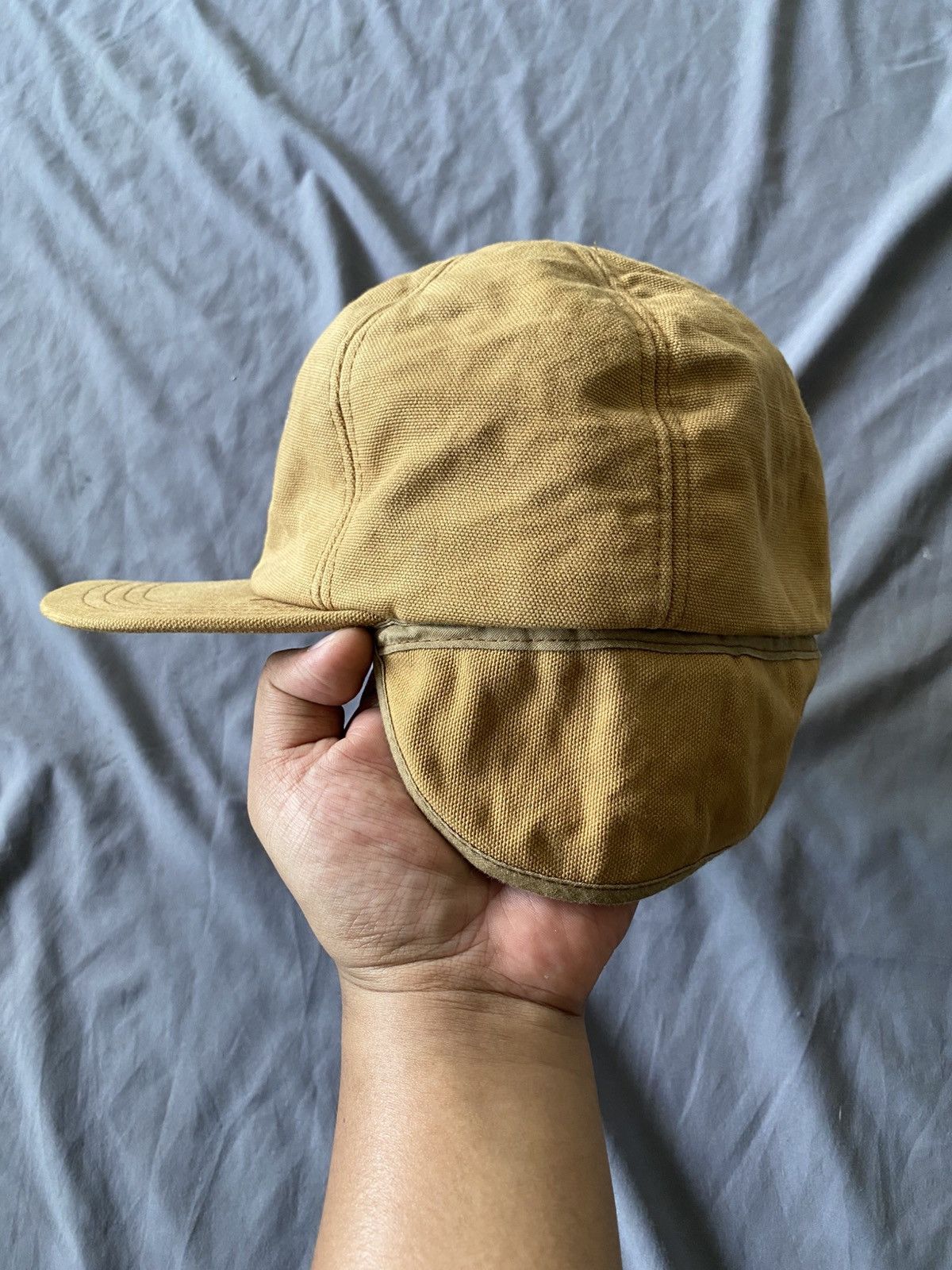 Carhartt × Vintage 90s Carhartt Earflap Duck Canvas Cap Size 38 - 3 Thumbnail