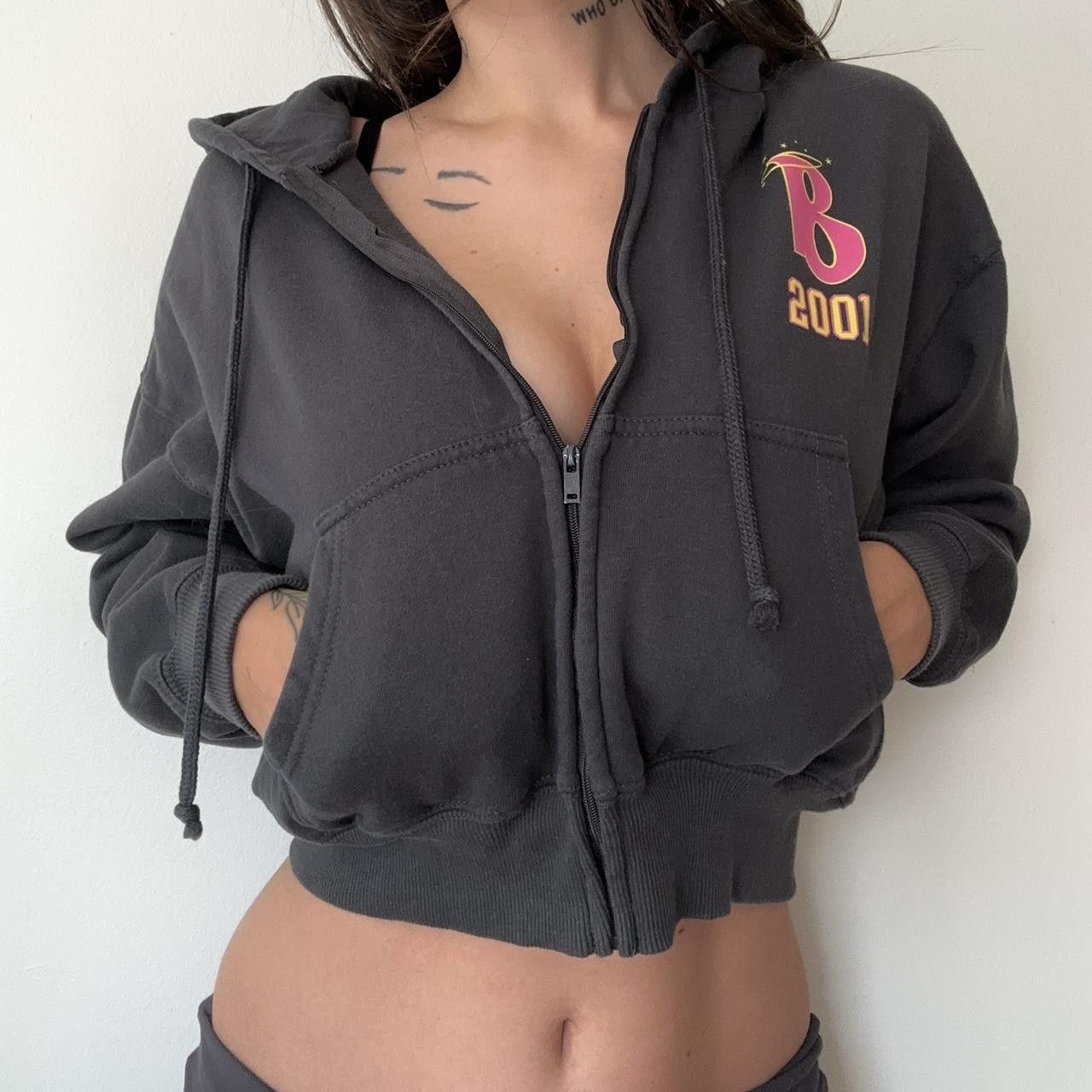 Other Bratz Women’s Grey and pink Hoodie y2k cropped zip-up Size XS / US 0-2 / IT 36-38 - 3 Thumbnail