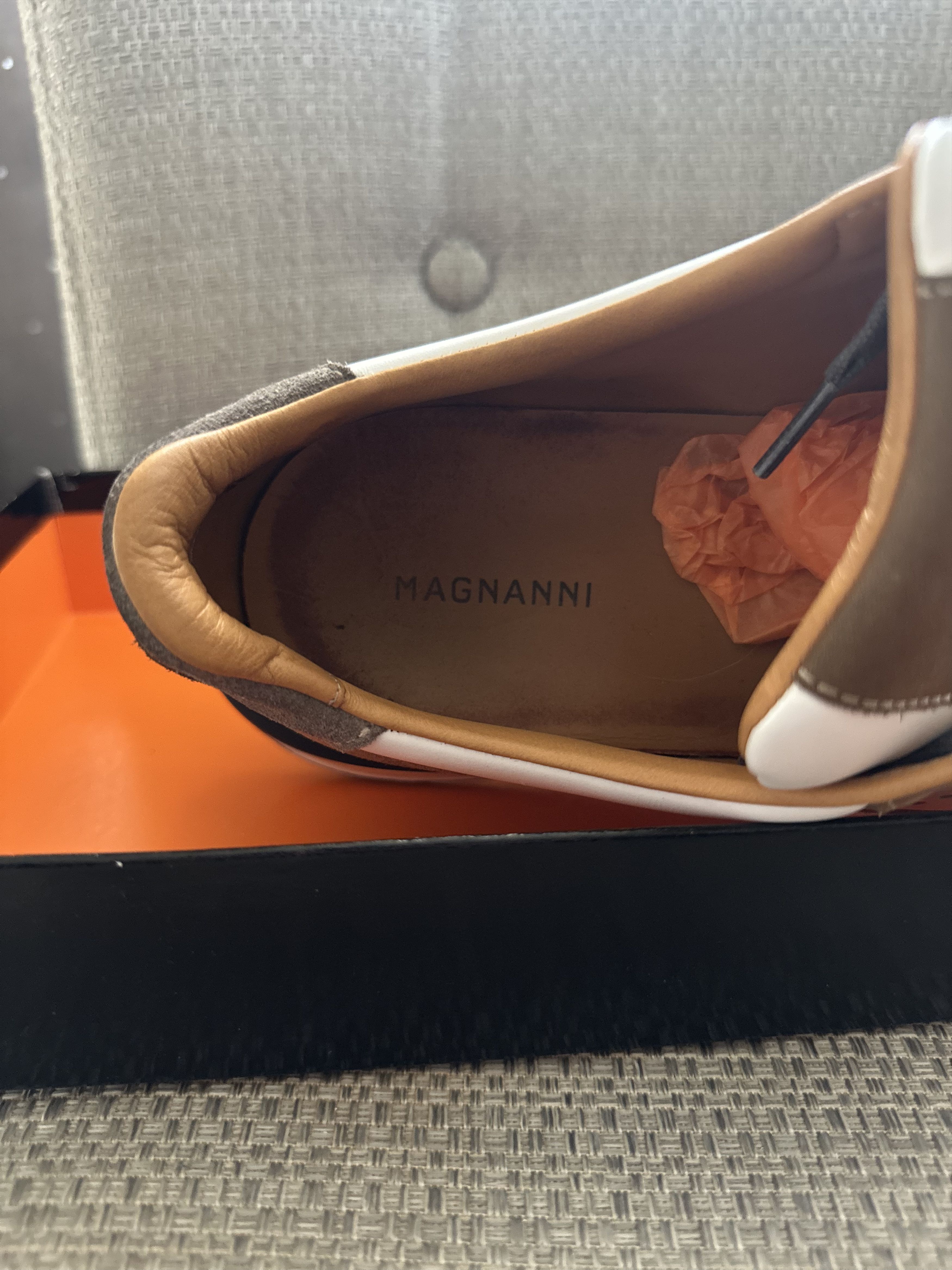 Magnanni Magnanni Bravo Sneakers – White / Beige Size US 9.5 / EU 42-43 - 10 Thumbnail