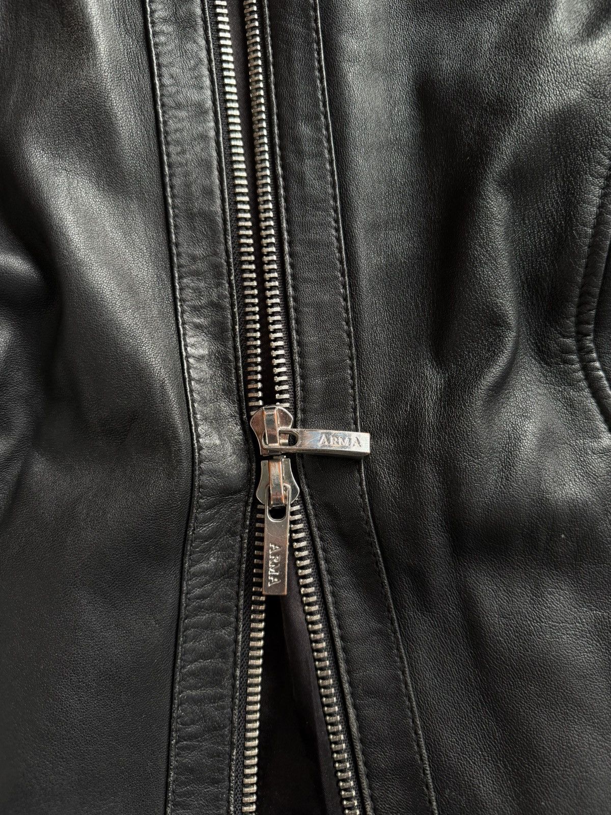 Vintage Vintage archive y2k sheep leather biker jacket Size S / US 4 / IT 40 - 11 Thumbnail
