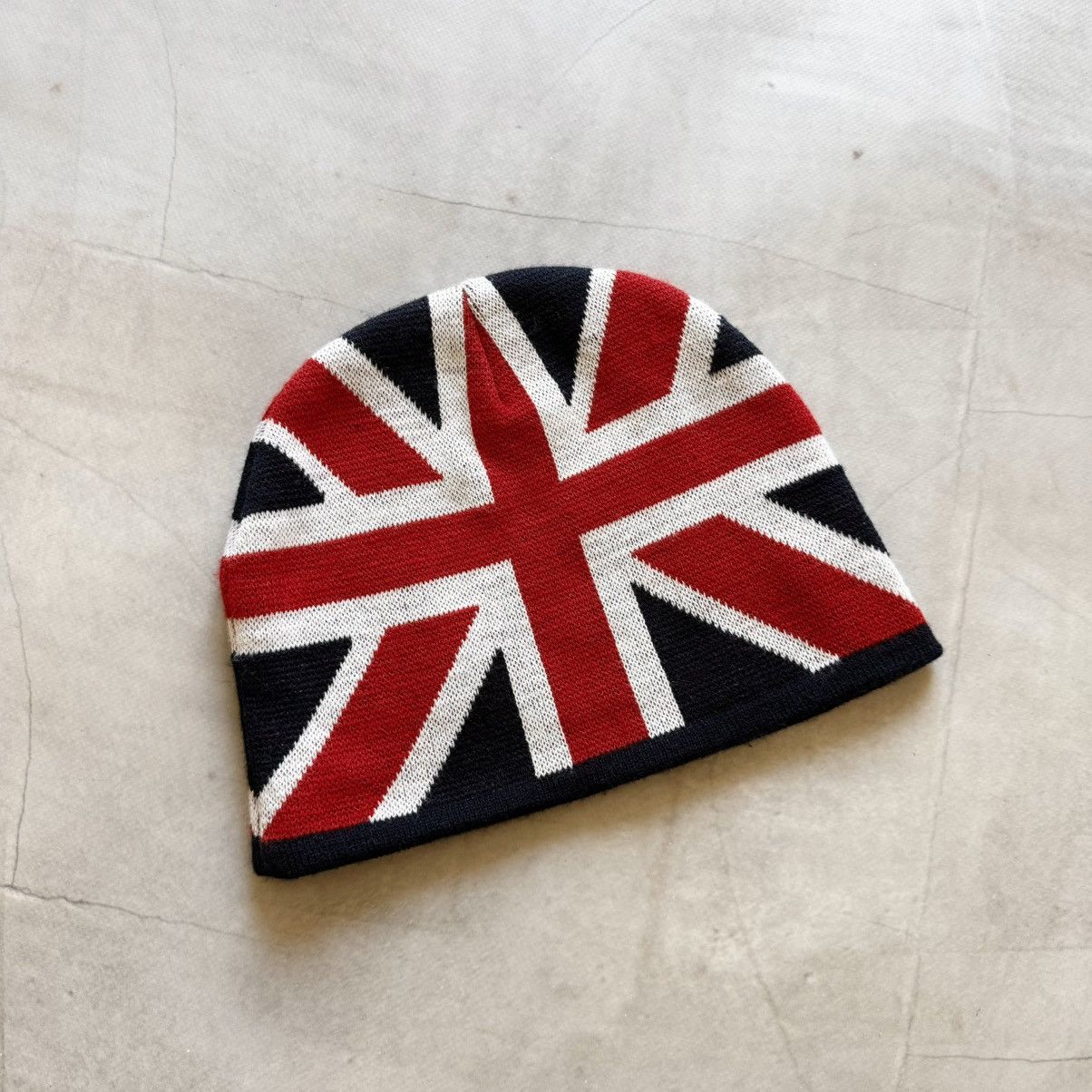 Hysteric Glamour × Undercover 00s British Britain Flag Knit Beanie Hat Stussy Vibe Size ONE SIZE - 1 Thumbnail