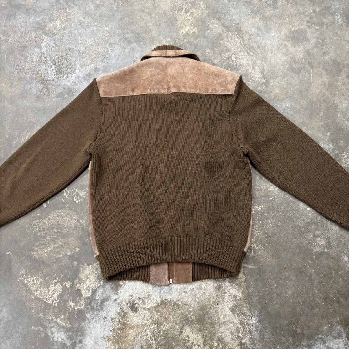 Sears Vintage 70s Repage Suede Knit Bomber Jacket Brown L Size US L / EU 52-54 / 3 - 7 Thumbnail