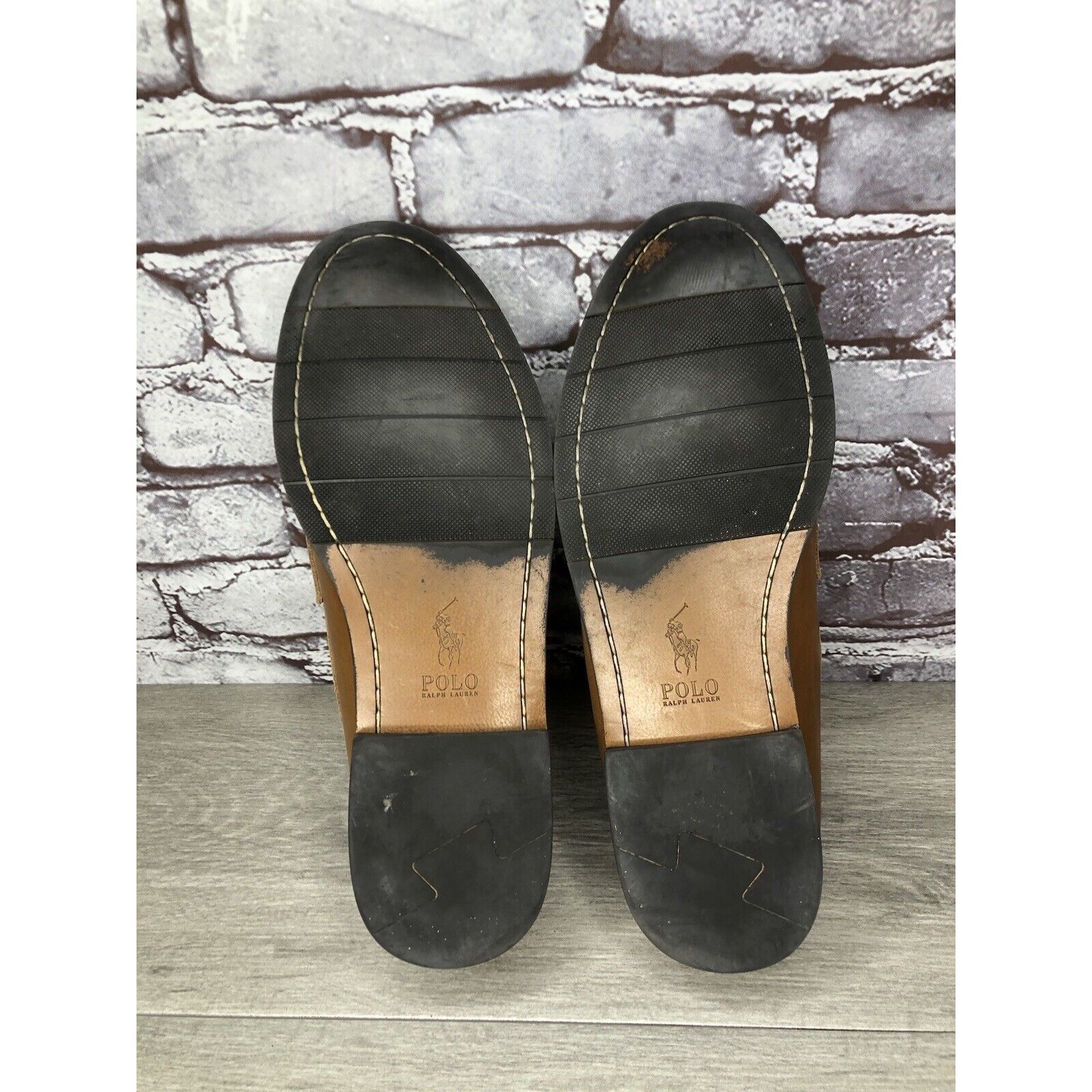 Polo Ralph Lauren Polo Ralph Lauren Alston Penny Brown Leather Dress Loafers M Size US 9.5 / EU 42-43 - 22 Thumbnail