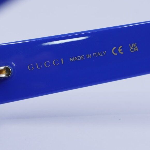 Gucci 🕶️ New Gucci GG1592S 004 Blue Sunglasses Size ONE SIZE - 9 Thumbnail