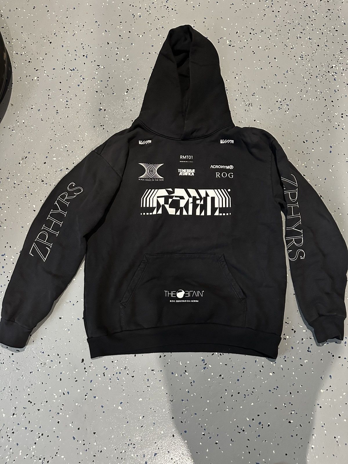 Image of Acronym Republic Of Gamers Hoodie in Black, Men's (Size XL)