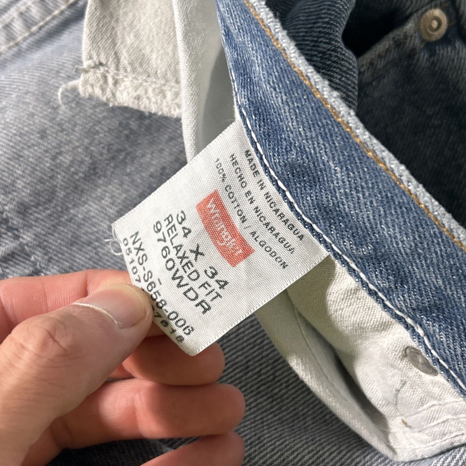 Wrangler Wrangler Loose Straight Jeans Mens 34x34 Wide Relaxed Worker Size US 34 / EU 50 - 3 Thumbnail