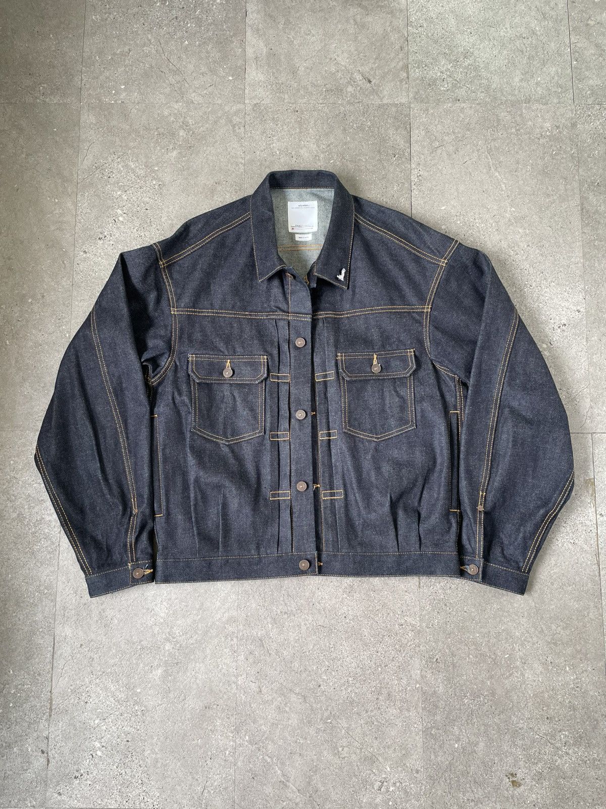Visvim VISVIM GREASE MONKEY COAT DRY DENIM | Grailed