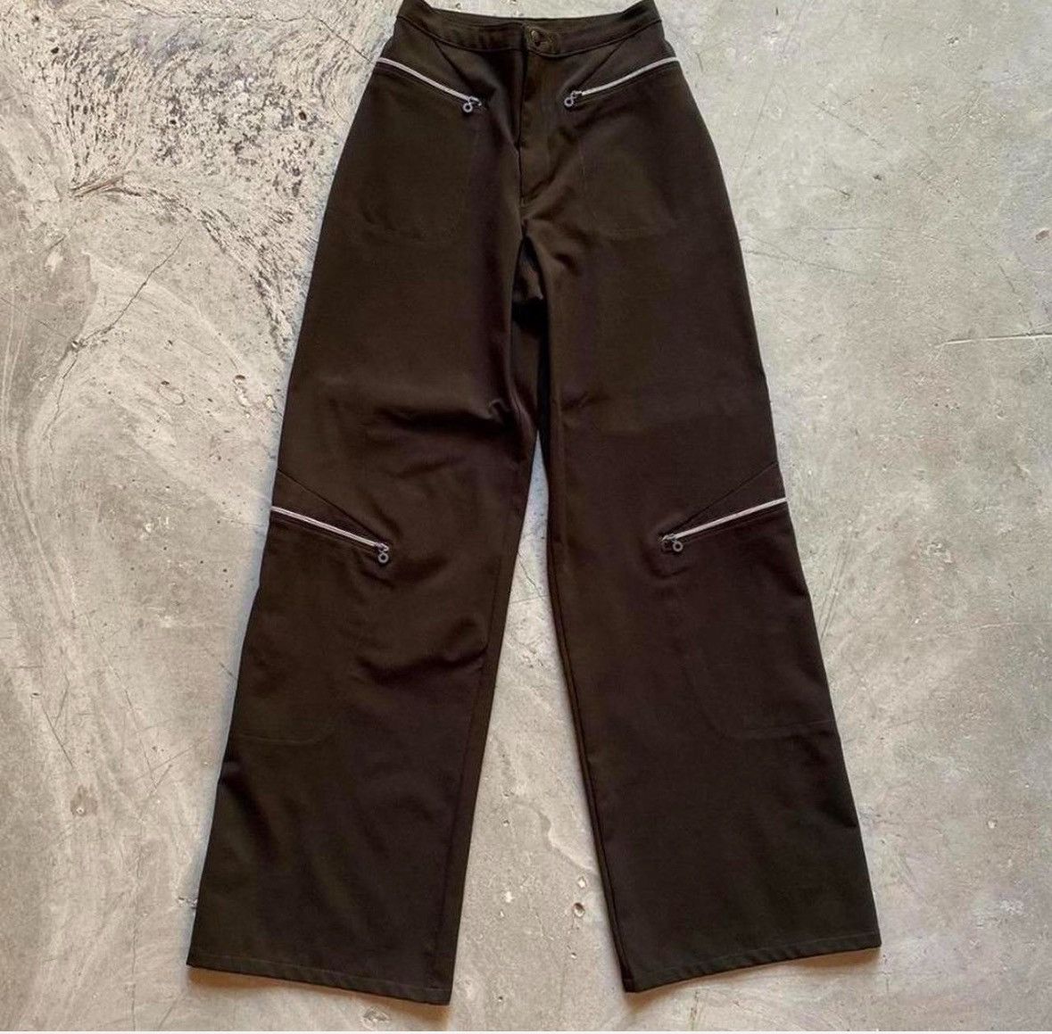 Marithe + Francois Girbaud Marithé +Francois Girbaud multi-zipped wide pants Size 26" / US 2 / IT 38 - 1 Thumbnail