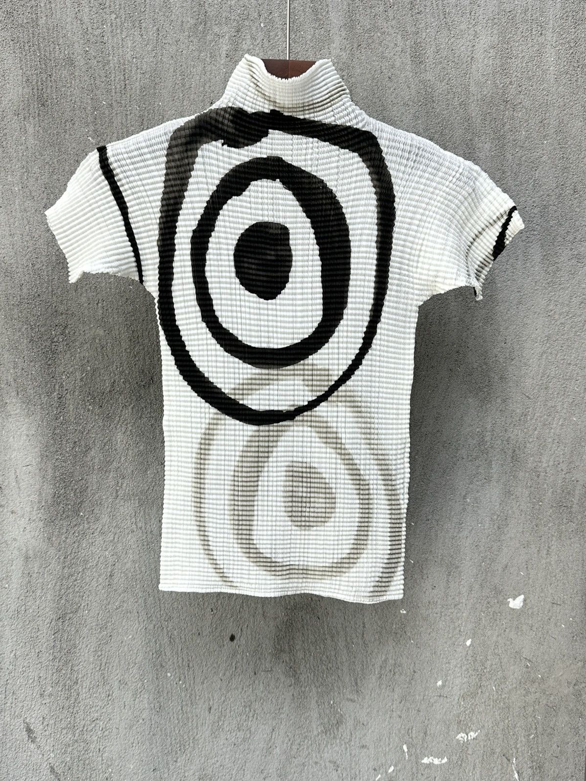 Issey Miyake × Vintage Ink-wash circular pleated top Size M / US 6-8 / IT 42-44 - 1 Thumbnail