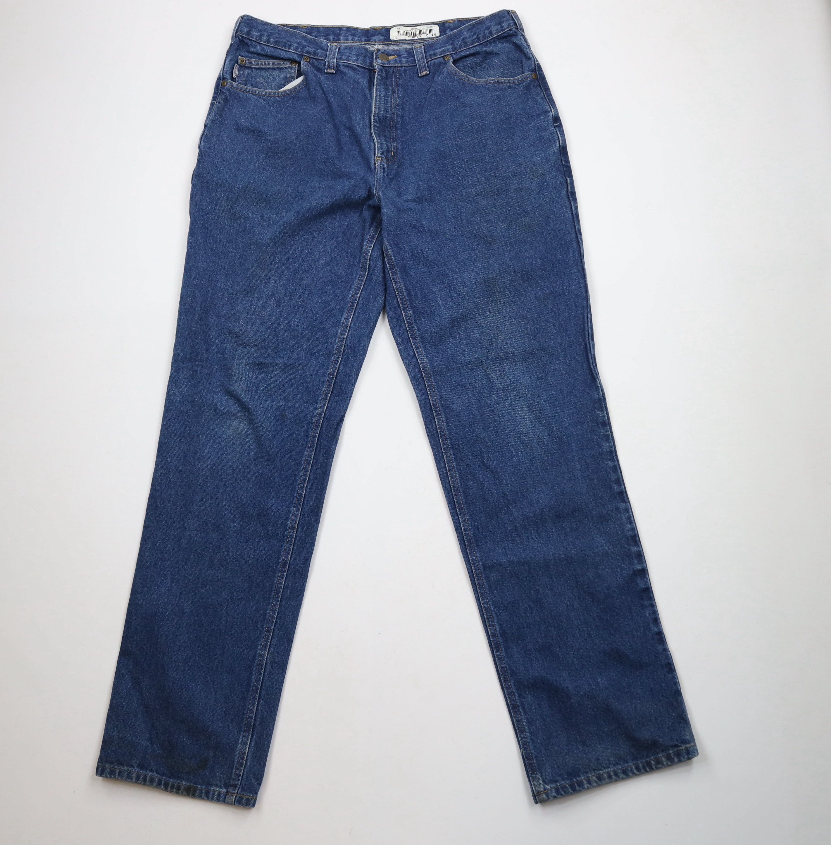 Carhartt × Vintage Vintage Carhartt Spell Out Relaxed Fit Denim Jeans Blue Size US 38 / EU 54 - 1 Thumbnail