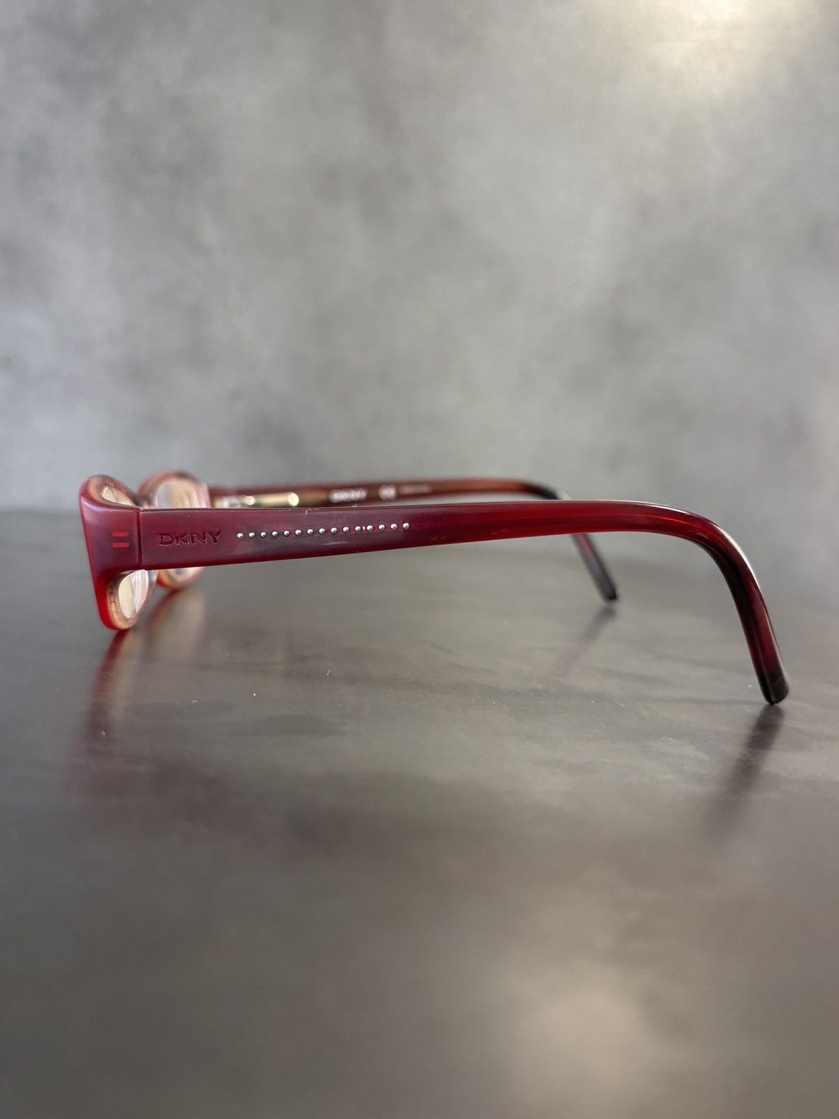 DKNY 2000s Vintage DKNY Eyeglasses Frames Studded Y2K Bayonetta Size ONE SIZE - 5 Thumbnail