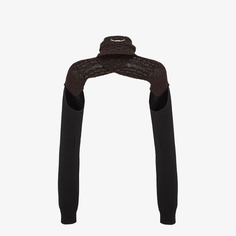Fendi o1s1wg111225 Shrug in Brown/Black Size L / US 10 / IT 46 - 2 Thumbnail