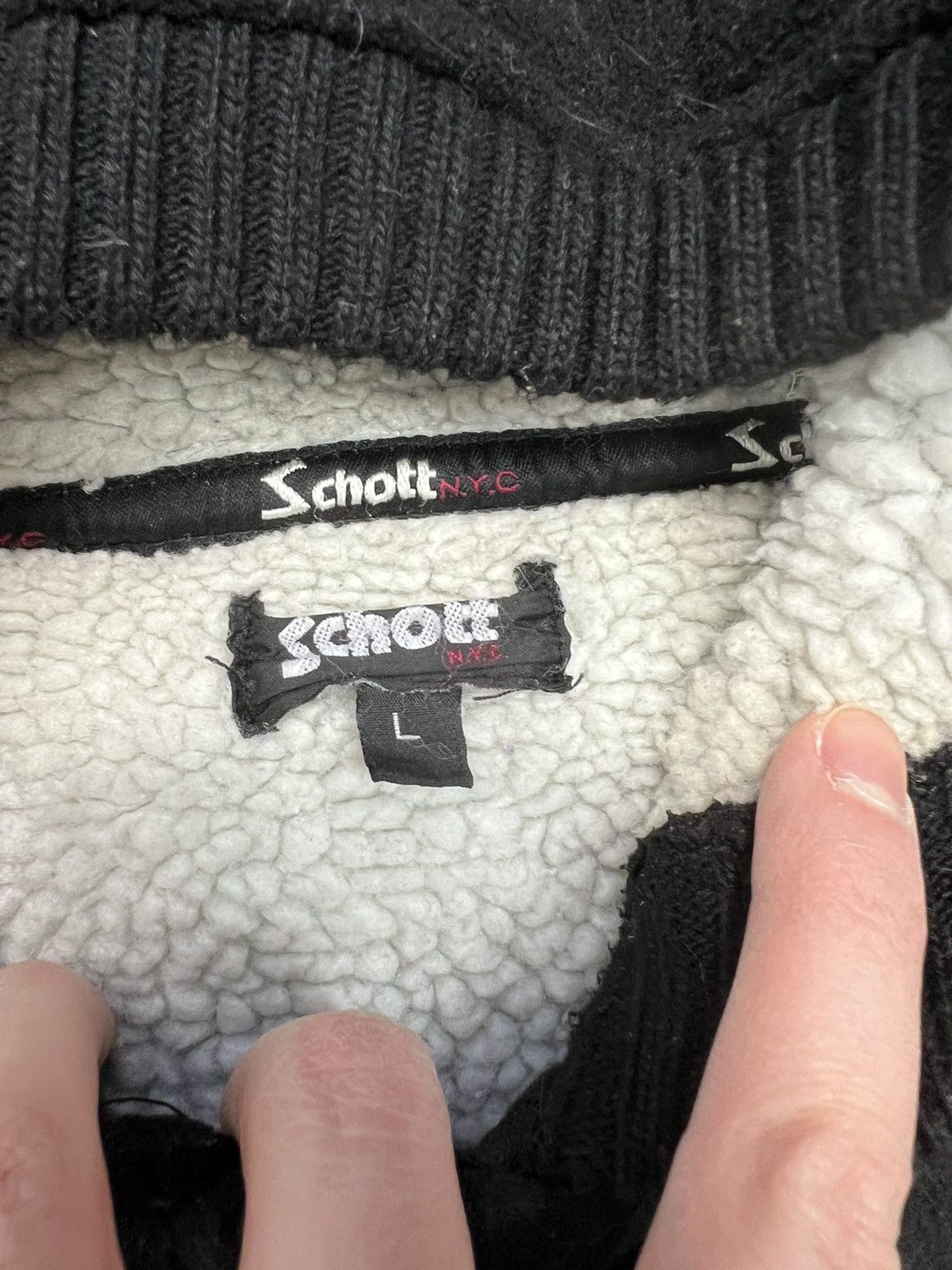 Schott × Vintage Jacket Schott vintage 90’s zipped winter Size US L / EU 52-54 / 3 - 4 Thumbnail