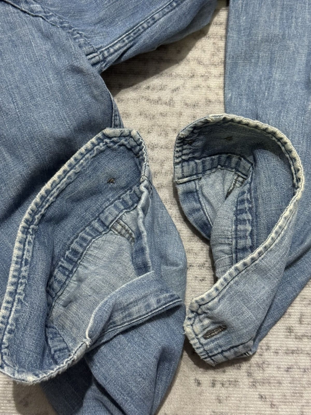 OMNIGOD OMNIGOD Japanese Brand Denim Shirt Size US S / EU 44-46 / 1 - 7 Thumbnail