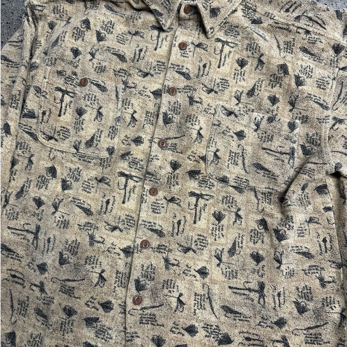 Vintage Vintage Rift Valley Adventure Knitwear Flannel Fishing Lure Size US L / EU 52-54 / 3 - 2 Thumbnail