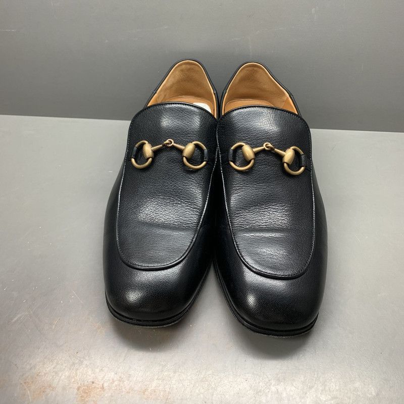 Gucci Gucci Jordaan Black Leather Loafers for Men - Size US 7.5 / EU 40-41 - 2 Thumbnail