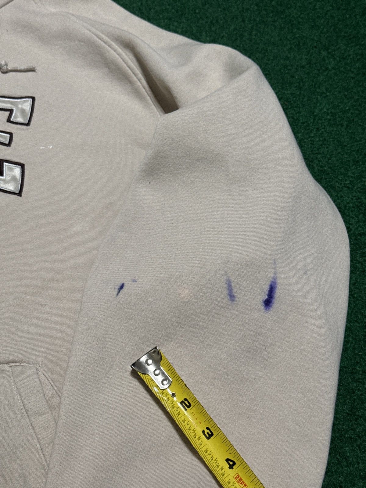 Nike Vintage Nike Y2K Spellout Cream XXL Hoodie Sweatshirt Size US XXL / EU 58 / 5 - 8 Thumbnail