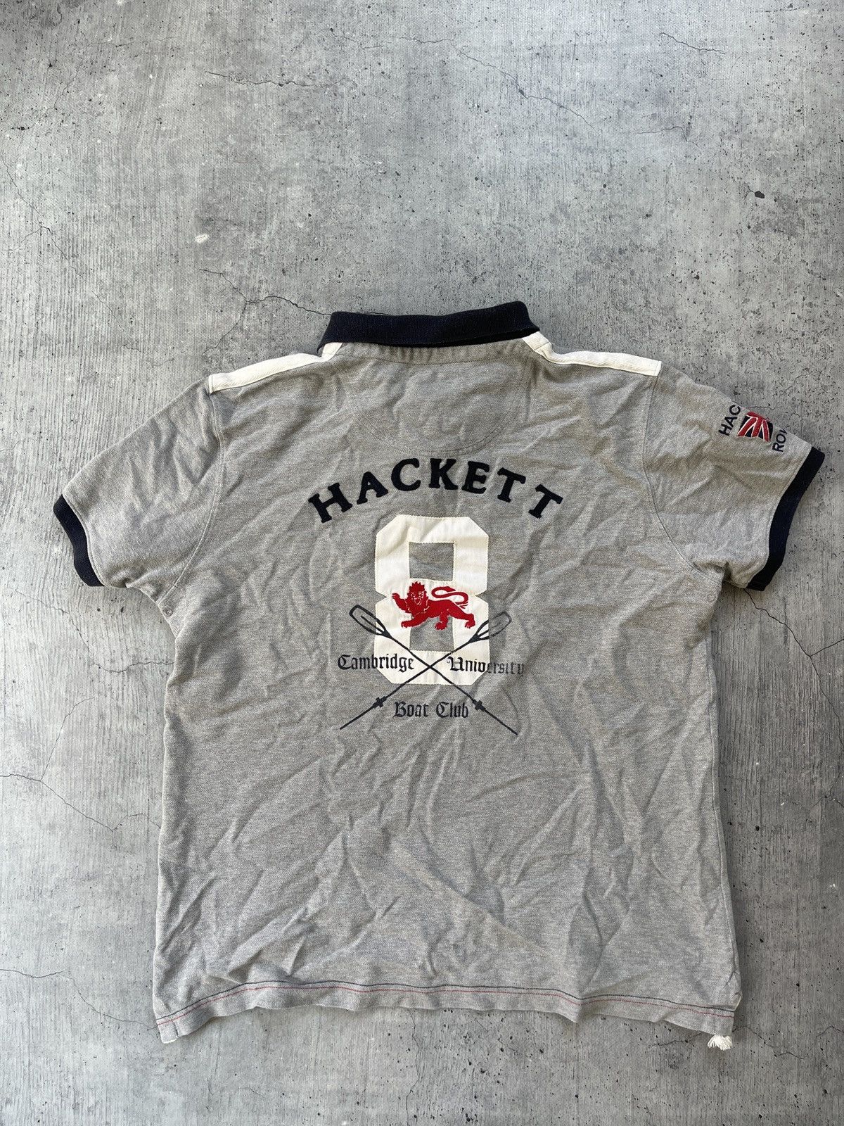 Hackett Hackett London Great Britain Big Logo Polo Shirt Size US XL / EU 56 / 4 - 1 Thumbnail