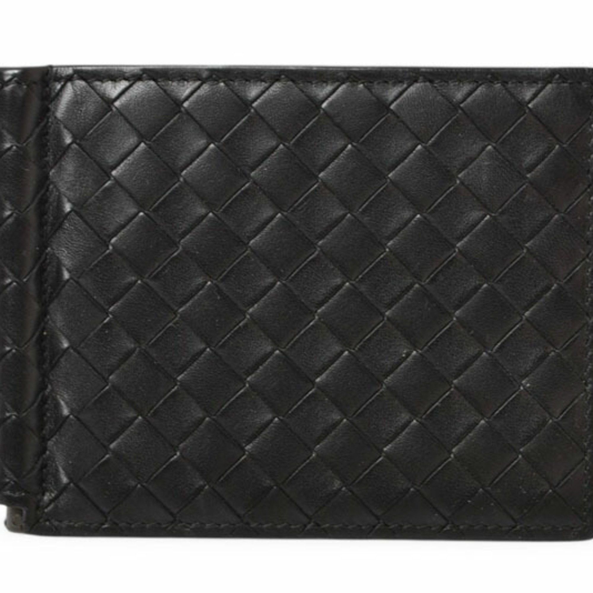 Bottega Veneta Bottega Veneta Wallet Money Clip BOTTEGA VENETA Folding Calfskin 123180 Black Size ONE SIZE - 1 Thumbnail