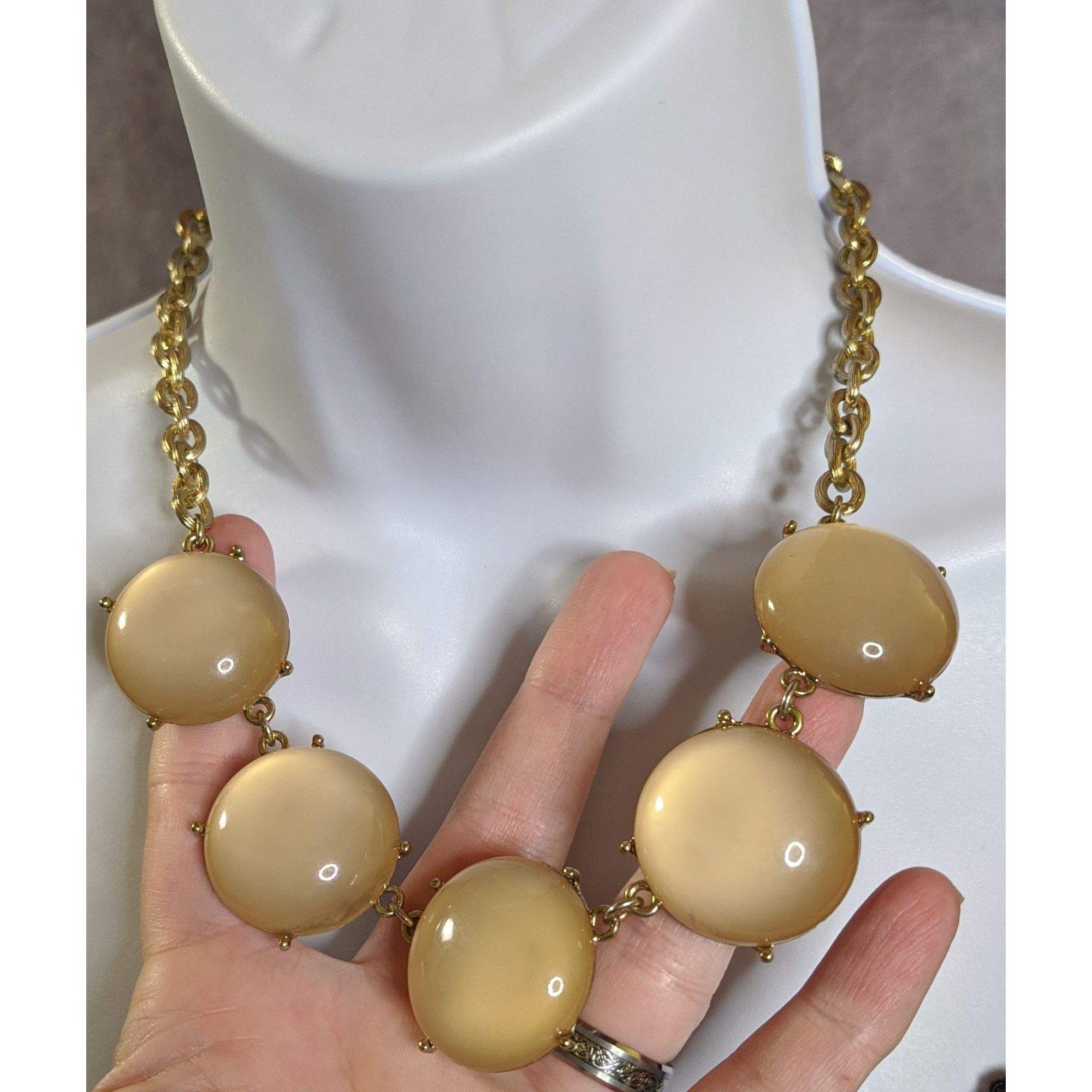 Other Y2k Cream Bubble Statement Necklace Size ONE SIZE - 2 Thumbnail