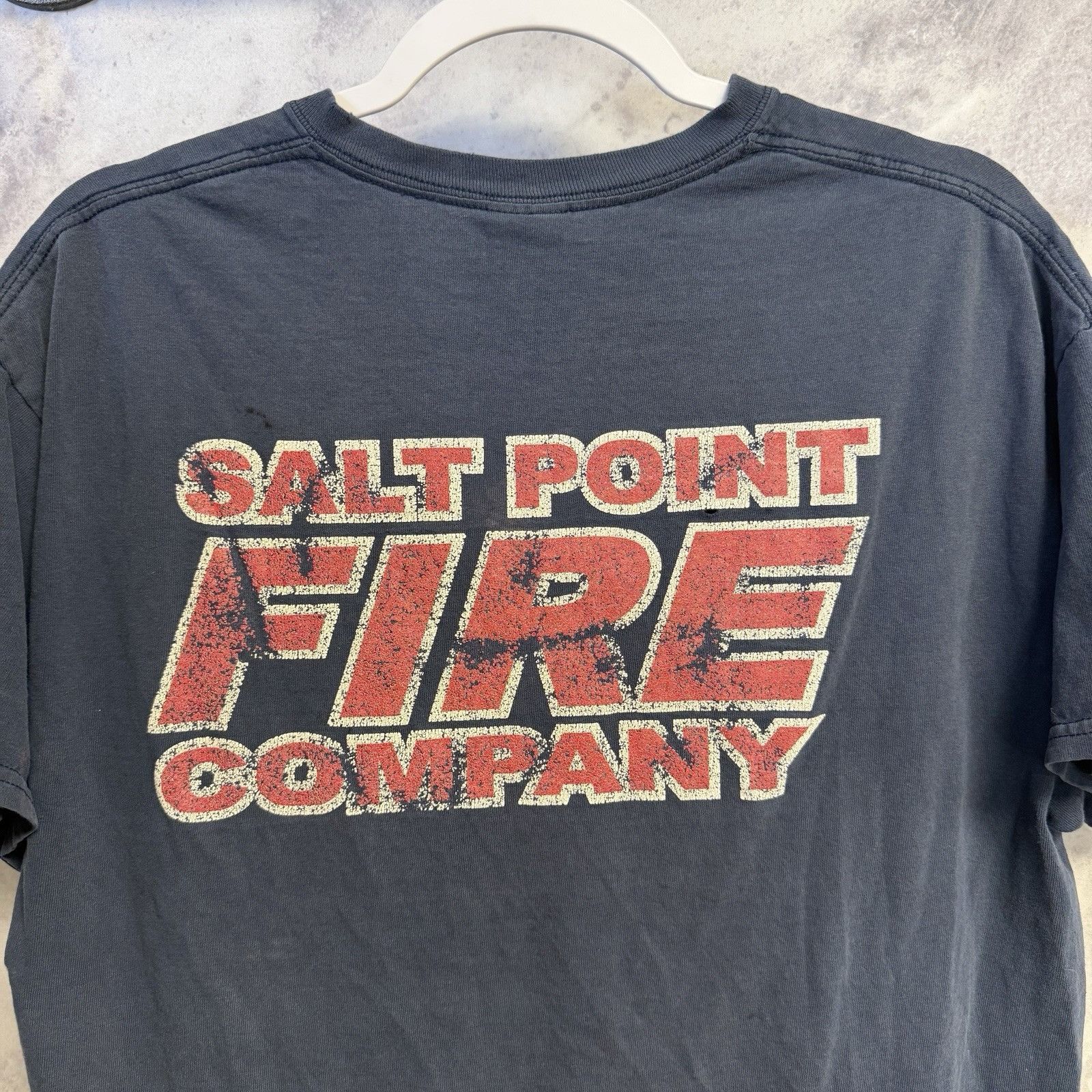 Vintage Vintage Salt Point NY Fire Dept T Shirt Mens Large Blue Y2K Size US L / EU 52-54 / 3 - 1 Thumbnail