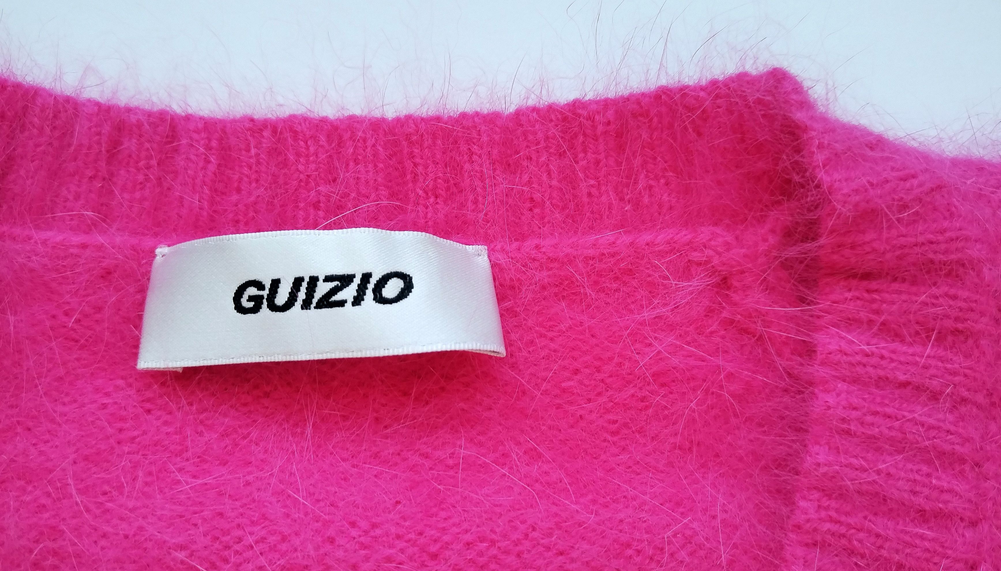 Guizio Fuzzy mohair pink open micro cardigan Size S / US 4 / IT 40 - 5 Thumbnail
