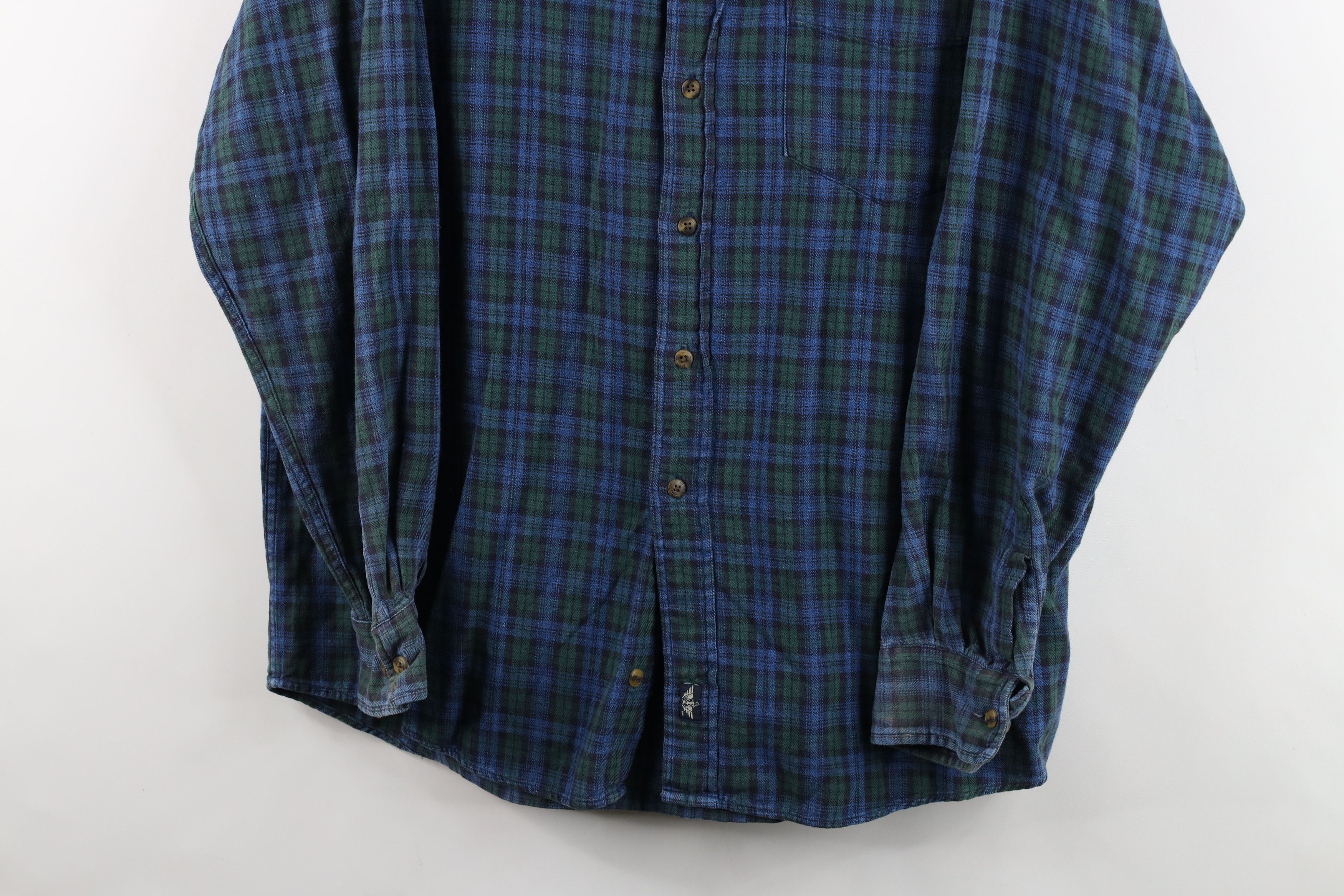 Vintage Vintage 90s Streetwear Denim Band Collar Button Shirt Size US M / EU 48-50 / 2 - 3 Thumbnail