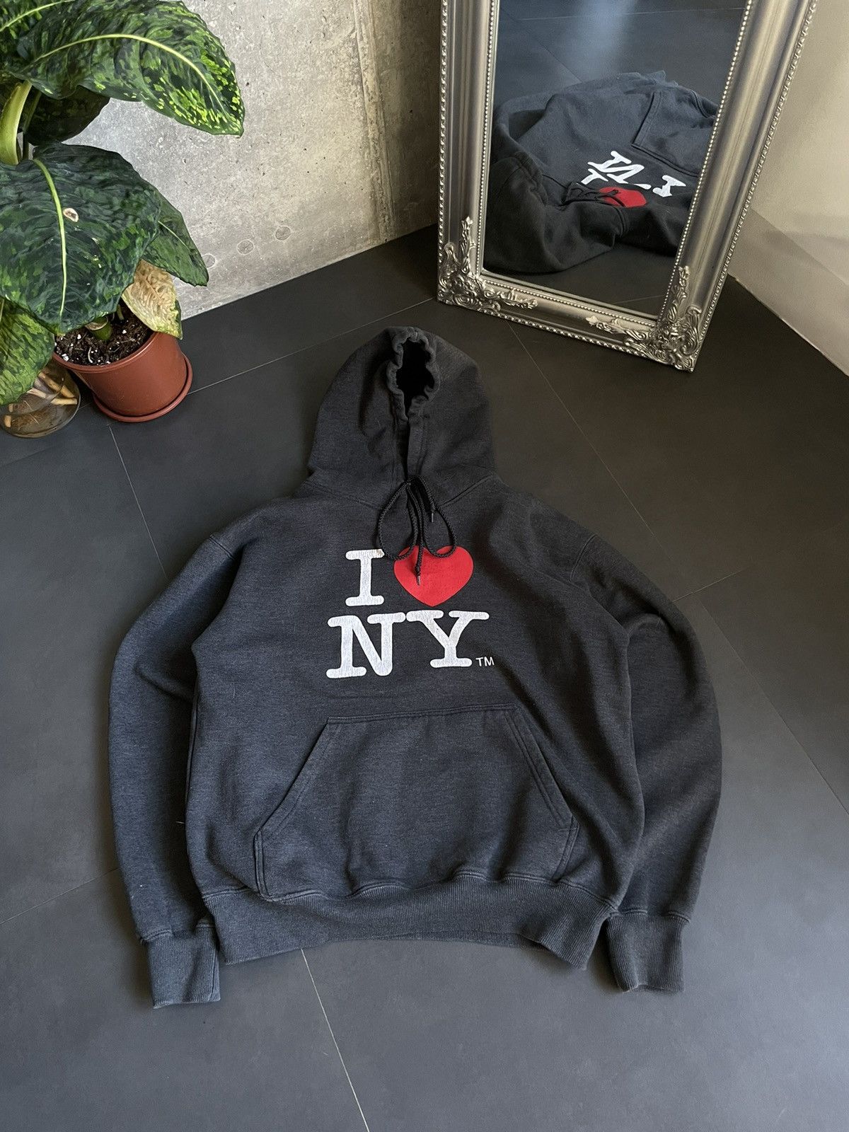 Japanese Brand Vintage 90s Sunfaded Boxy Fit Blank I Love NY Hoodie Y2K Size US M / EU 48-50 / 2 - 2 Thumbnail
