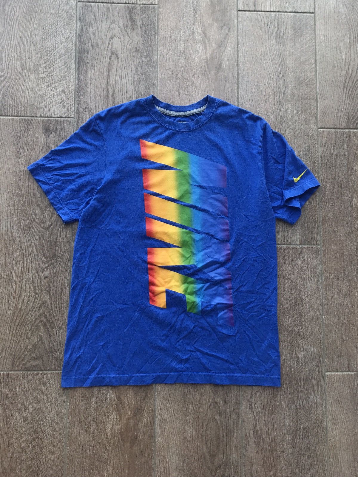 Nike NIKE TEAM Logo Print T-shirt Men's XL cotton white type Vintage Second Hand