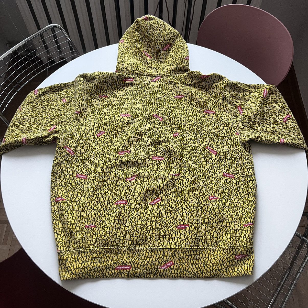 Supreme Supreme IRAK Zip Up Hooded Sweatshirt Yellow XL Size US XL / EU 56 / 4 - 2 Thumbnail