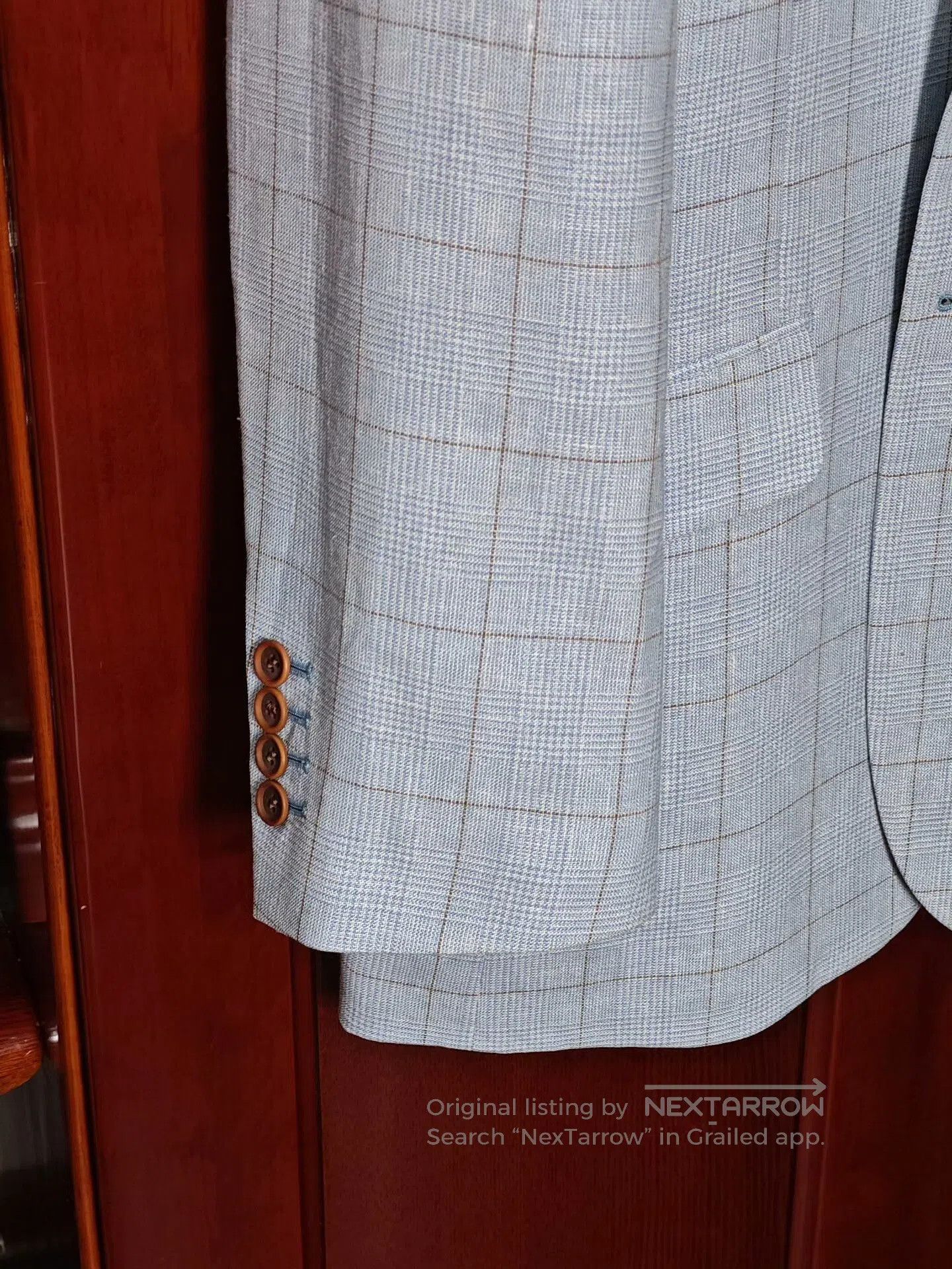 Japanese Brand Italian Wool Linen Custom Suit VBC. Size US L / EU 52-54 / 3 - 4 Thumbnail