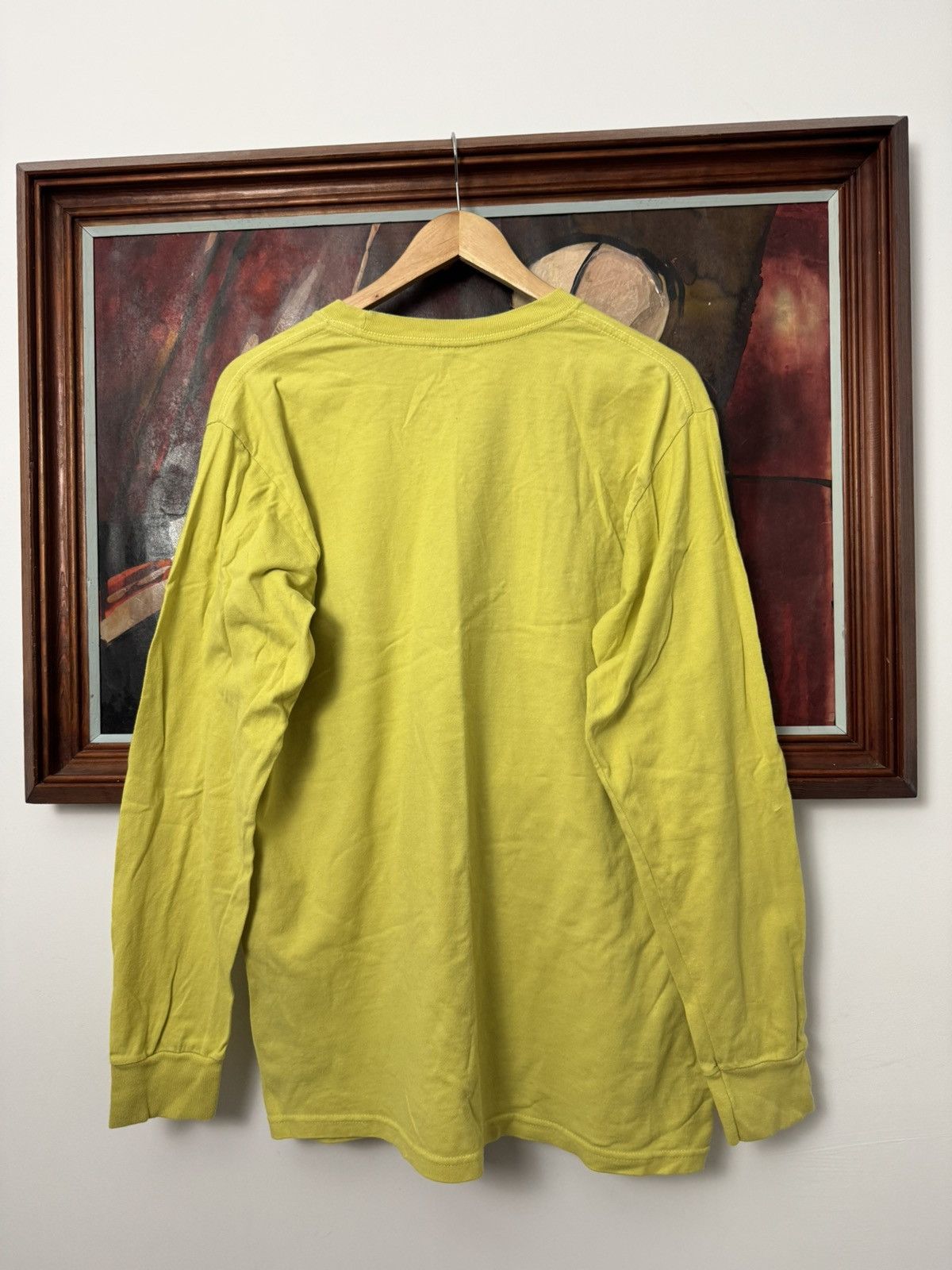 Stussy Stussy Mona Lisa Print Long Sleeve Butterfly Yellow Rare Y2k Size US M / EU 48-50 / 2 - 5 Thumbnail