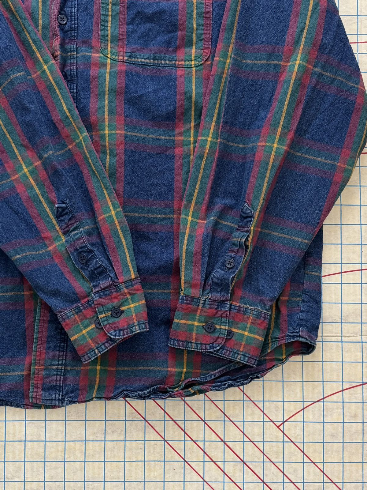 Lee Vintage Lee Authentic Flannel Button Up Shirt Mens Size XL Size US XL / EU 56 / 4 - 8 Thumbnail