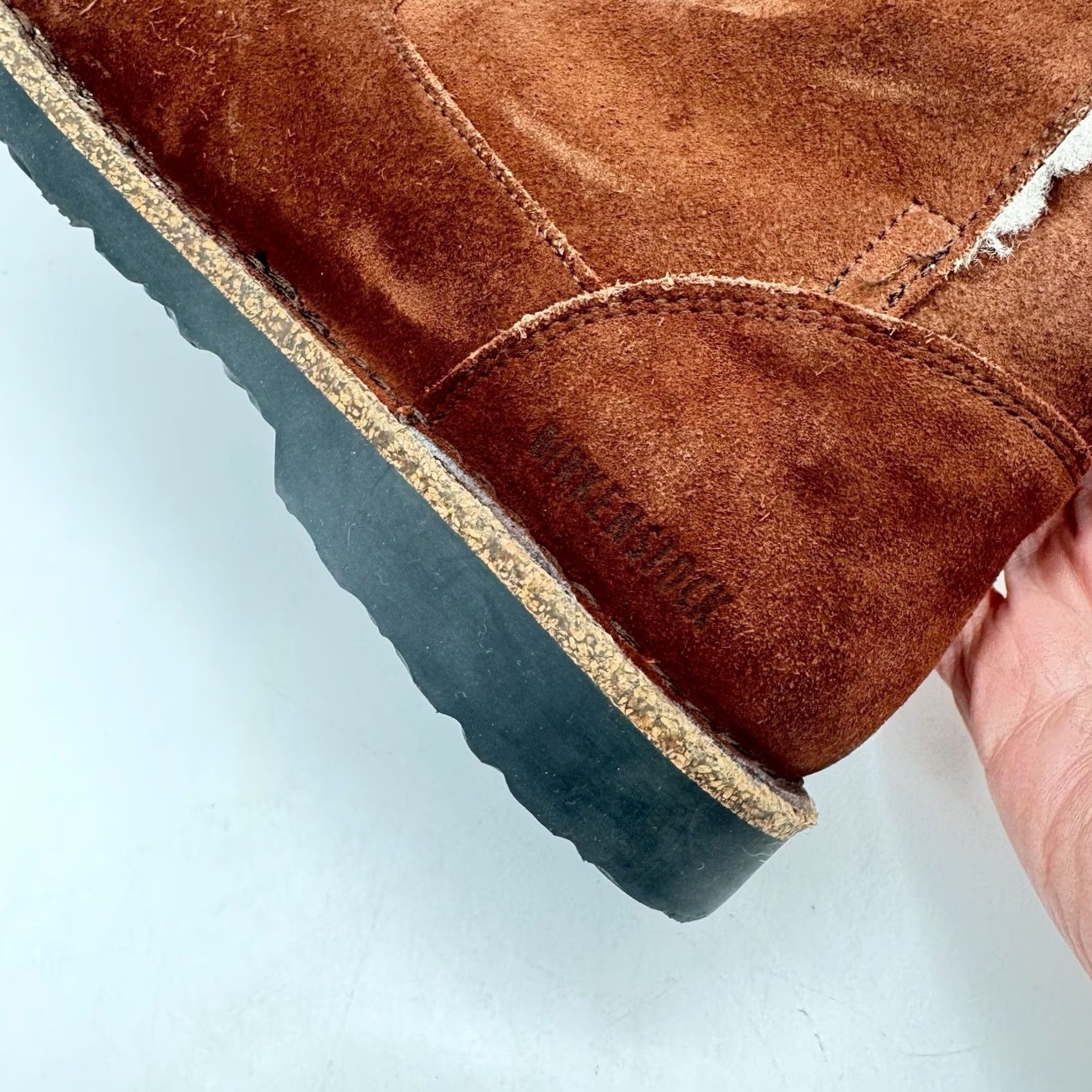 Birkenstock Birkenstock Uppsala Boot Women Leather Shearling Brown 10 Mid-Calf Flat Leather Lined Adjustable Strap Vintage N/A Size US 10 / IT 40 - 5 Thumbnail