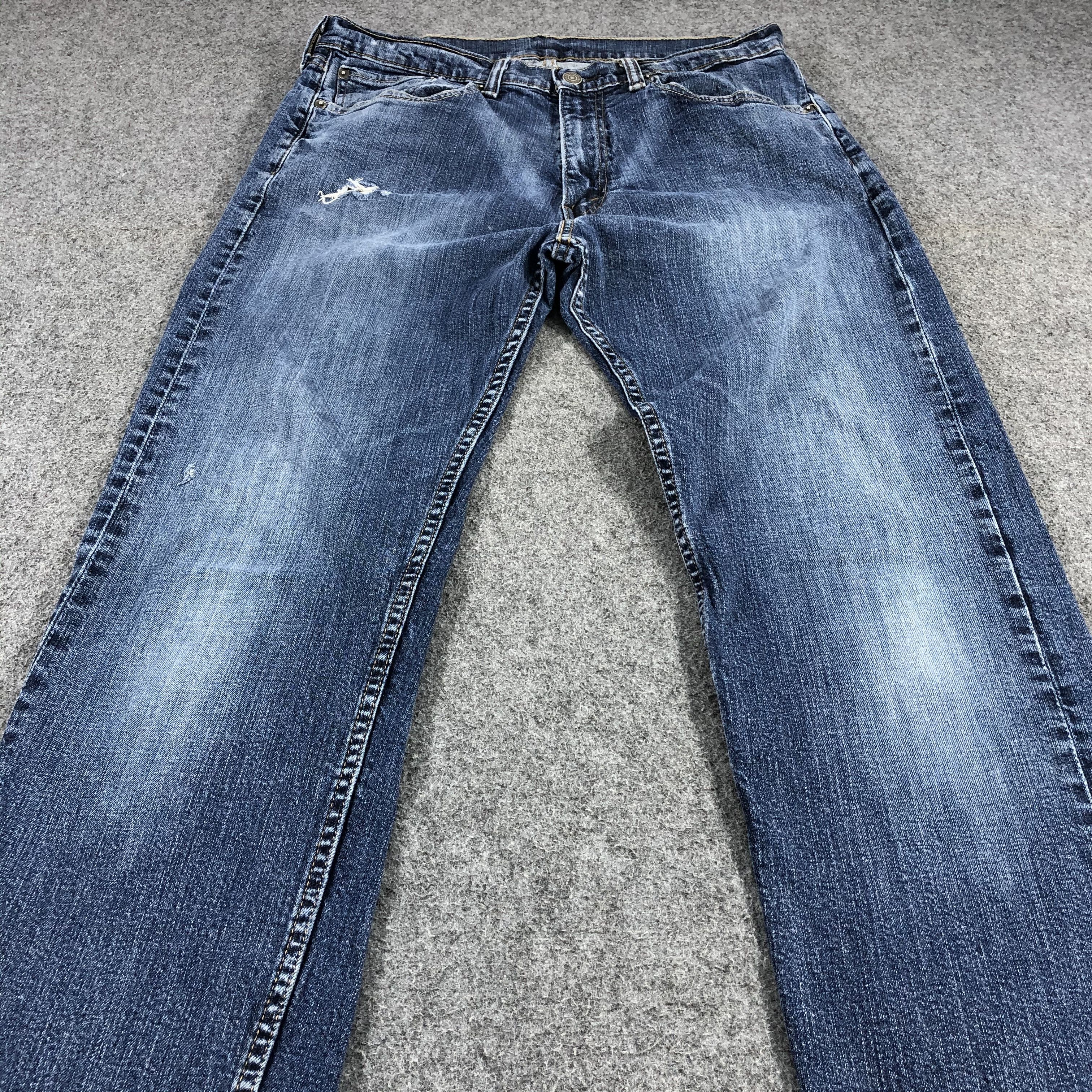 Levi's Vintage Levi's 505 Jeans Released Hem Faded Blue KJ433 Size US 33 - 3 Thumbnail