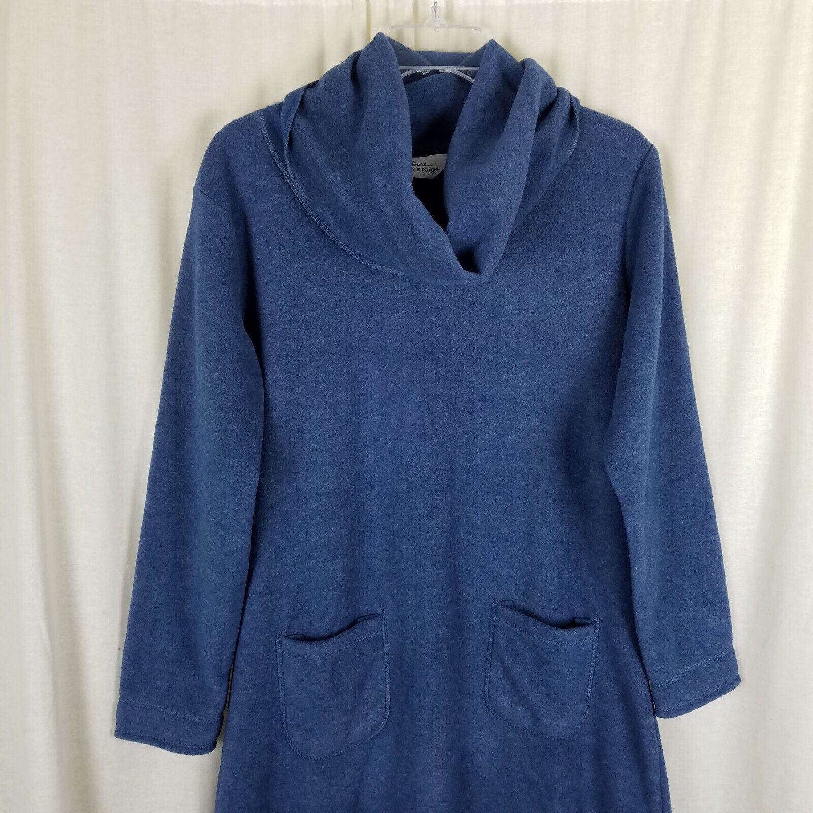 Vintage Vermont Country Store Fleece Cowl Neck Lounge Nightgown Robe Size ONE SIZE - 2 Thumbnail