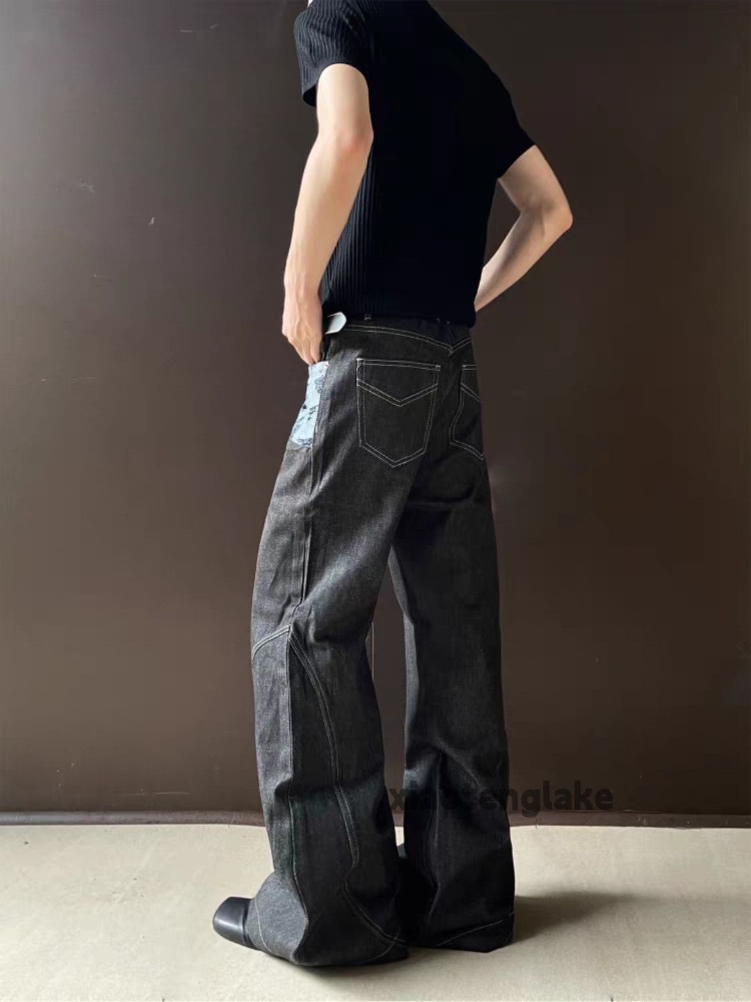 Jean Unisex outdoor utility loose baggy hiphop skate jeans Size US 28 / EU 44 - 1 Thumbnail