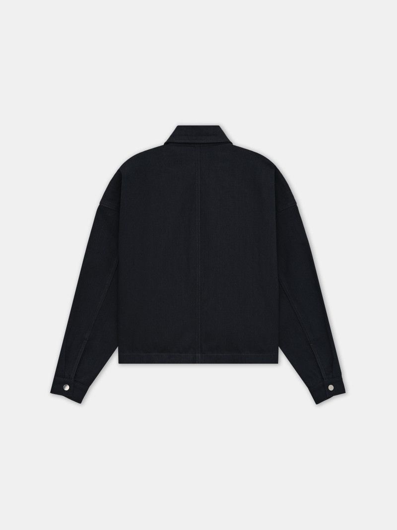 Amiri o1s1wg110126 MA Quad Crystal Workwear Jacket in Black Size S / US 4 / IT 40 - 2 Thumbnail