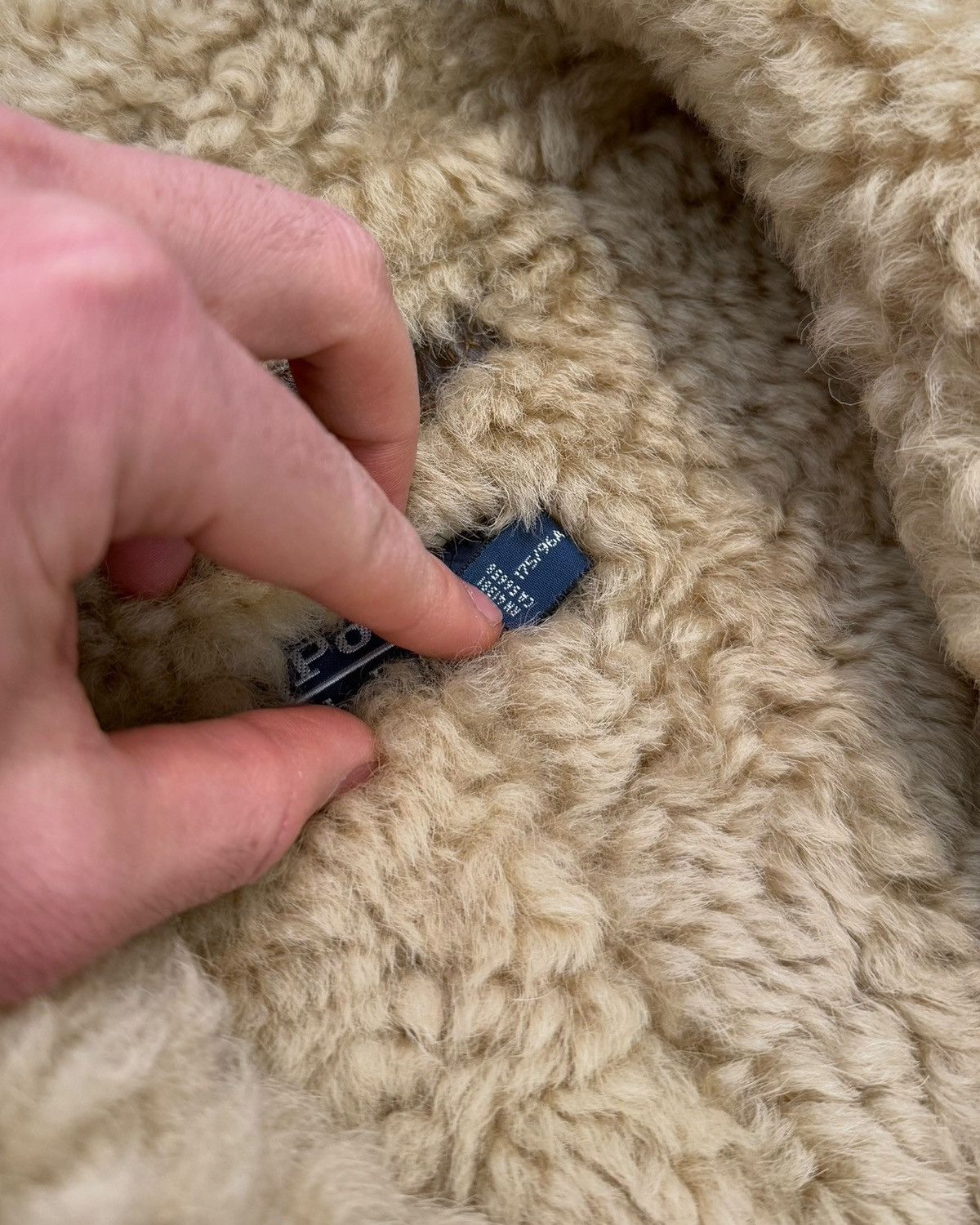 Polo Ralph Lauren Sample Shearling Leather Duffle Flight Coat Size US M / EU 48-50 / 2 - 10 Thumbnail